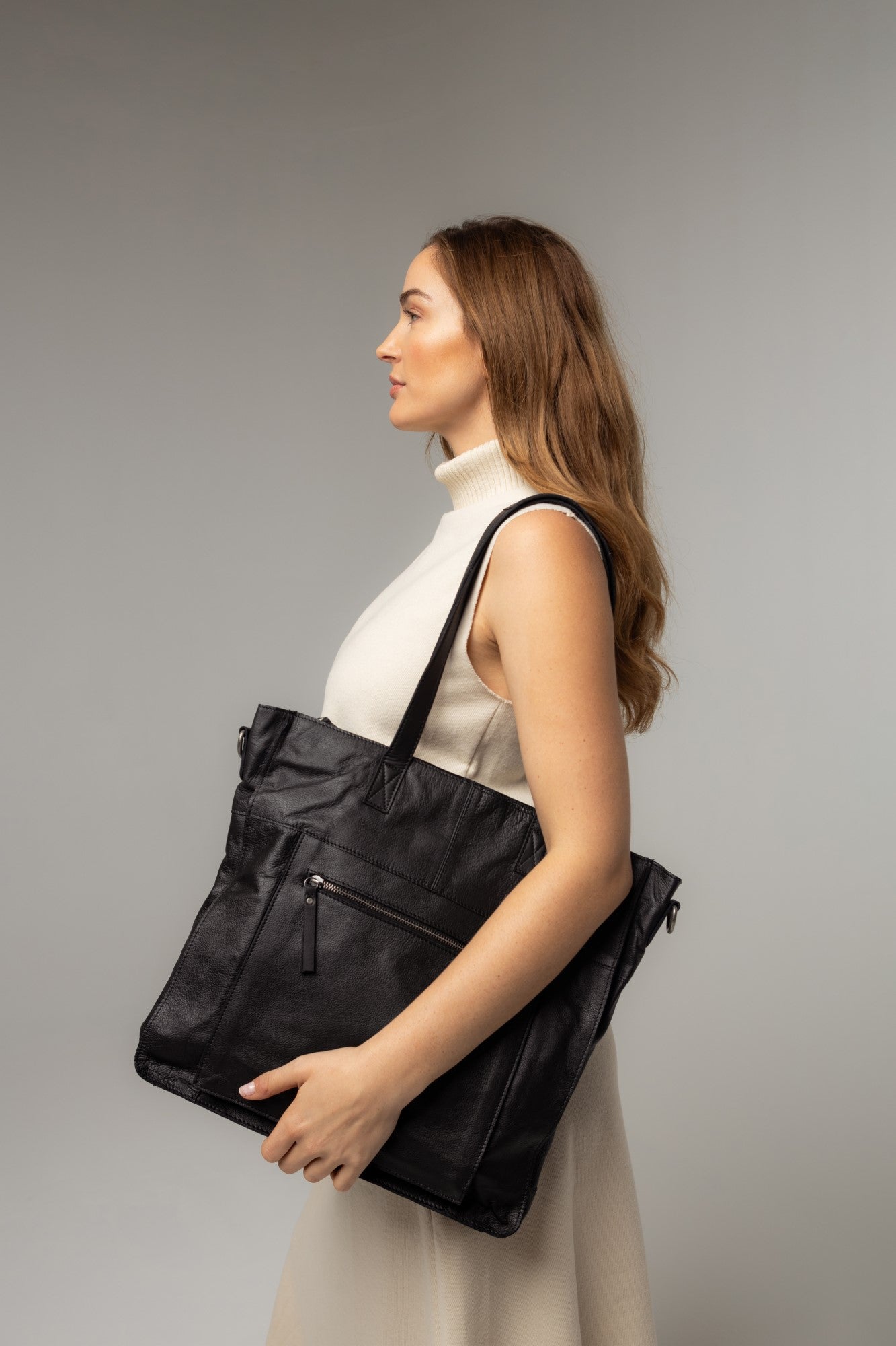 Skinnveske | Jobbveske | Sort | June