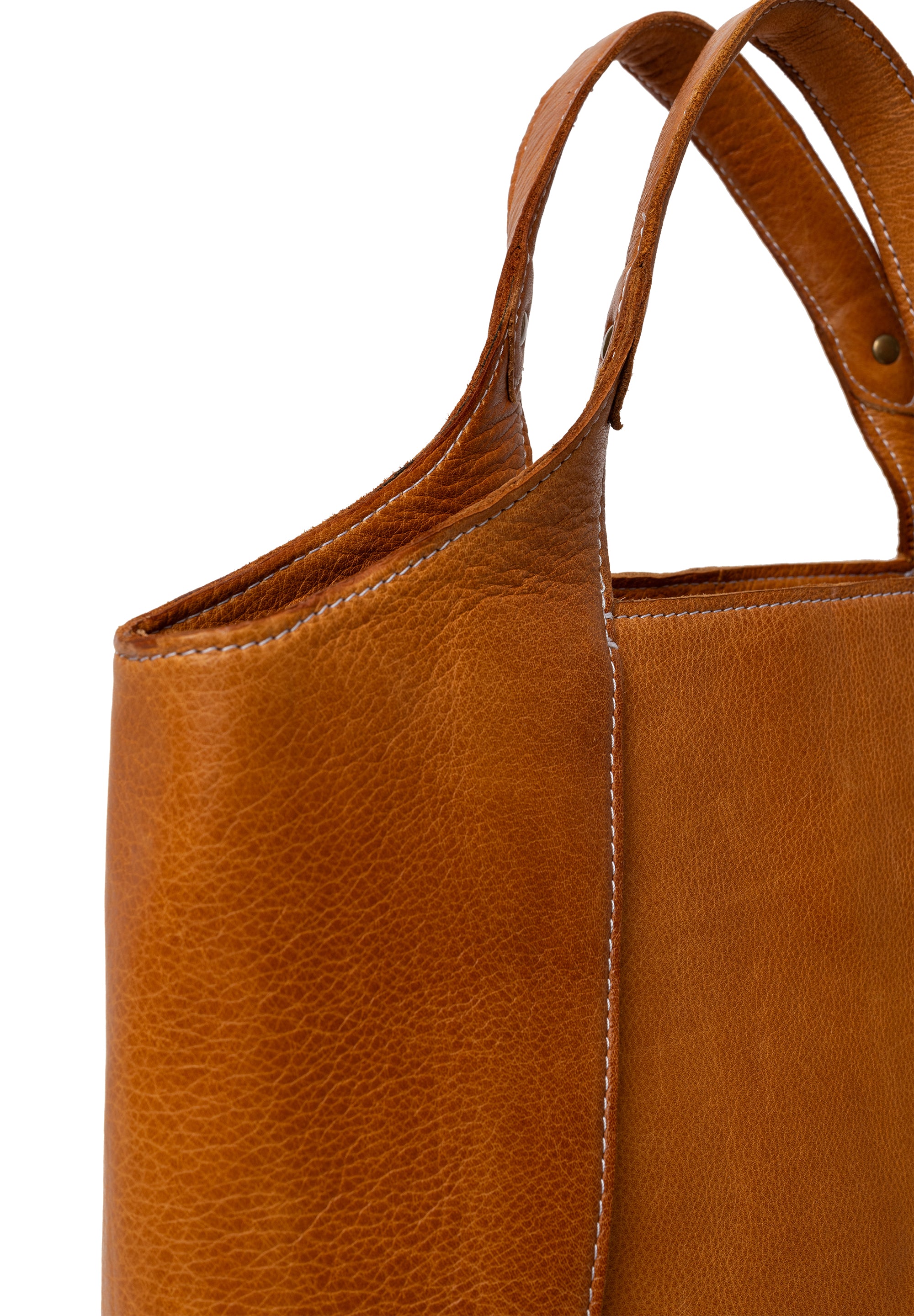 Stor skinnveske | Burned Tan | Romslig Hovedrom | Jona Big