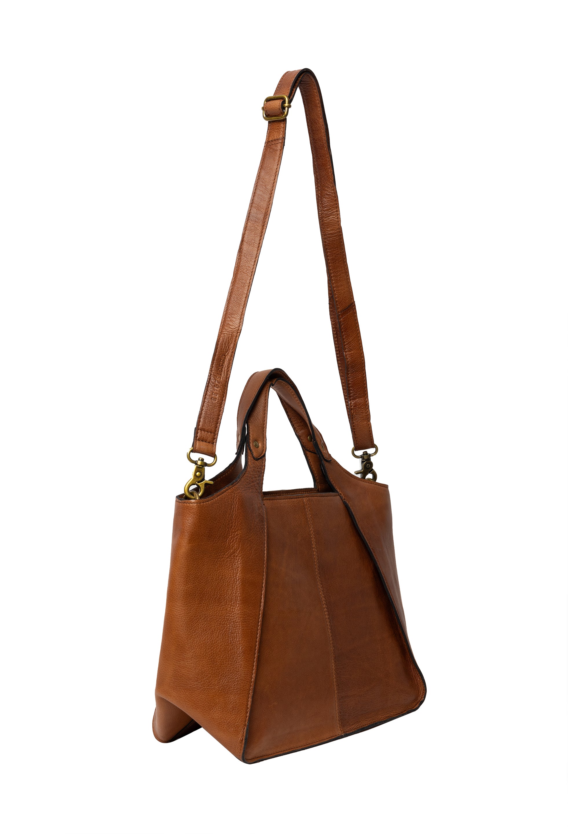 Stor skinnveske | Walnut | Romslig Hovedrom | Jona Big