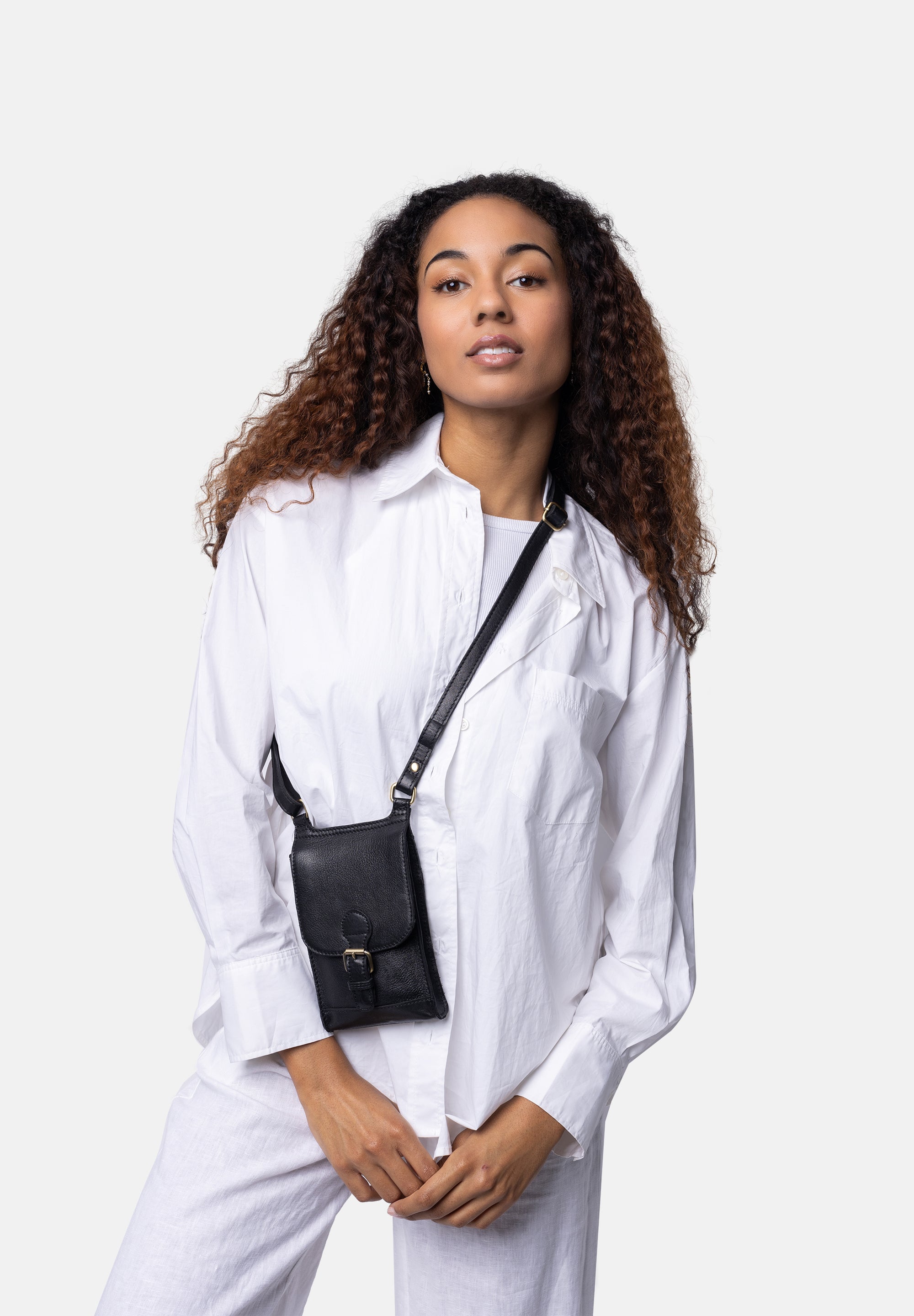 Crossbody | Skinnveske | Sort | Jeane Small