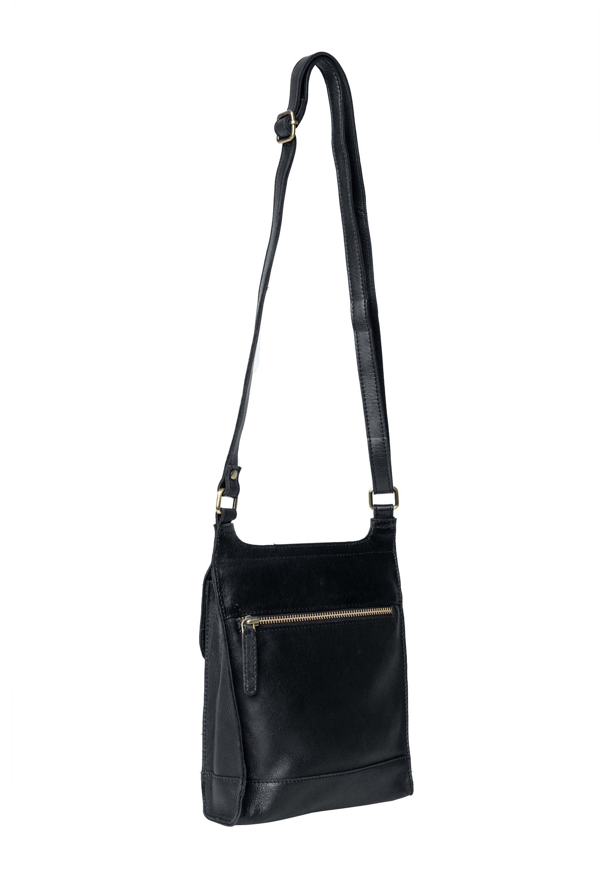 Crossbody | Skinnveske | Sort | Jeane Big