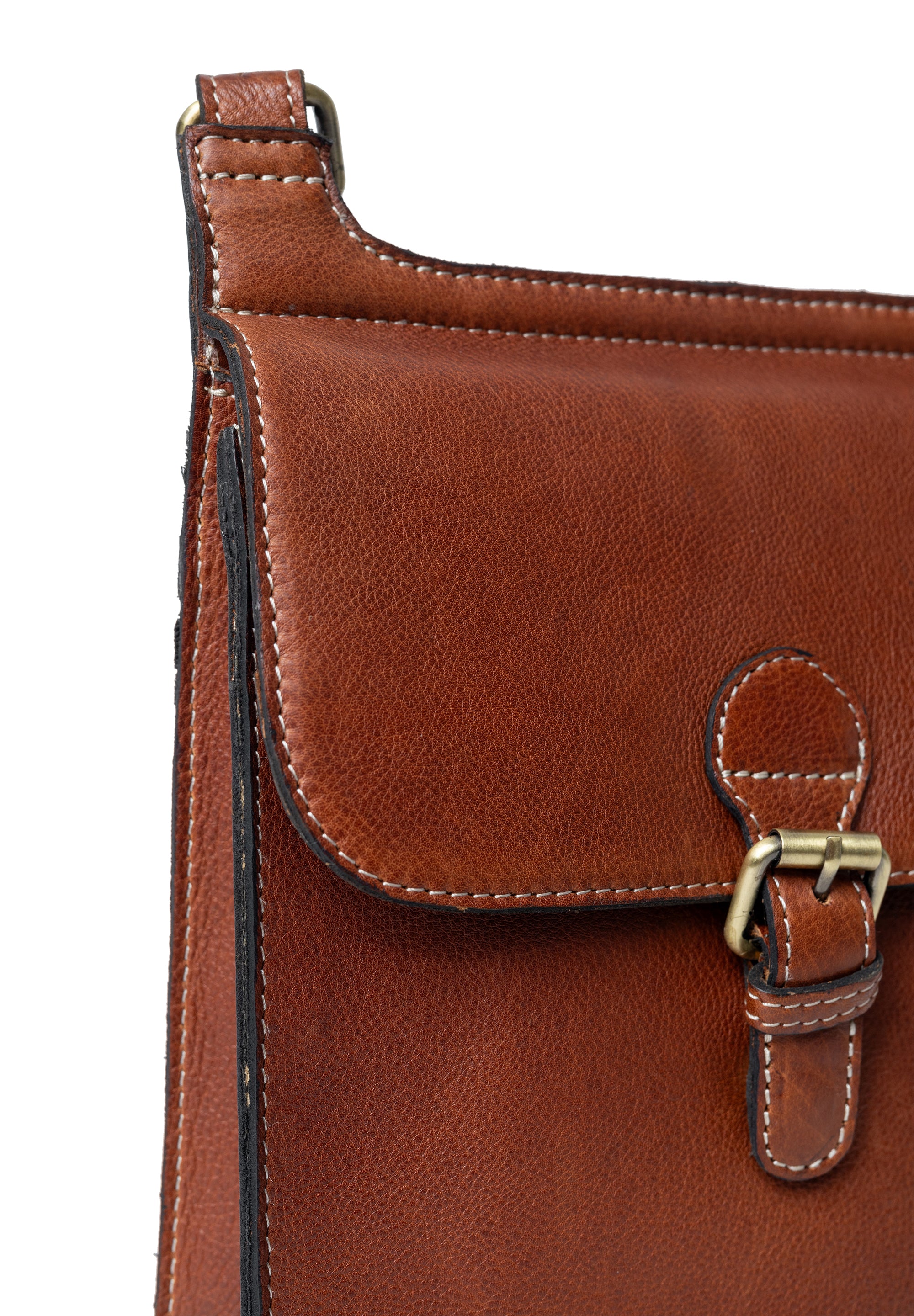 Crossbody | Skinnveske | Cognac | Jeane Big