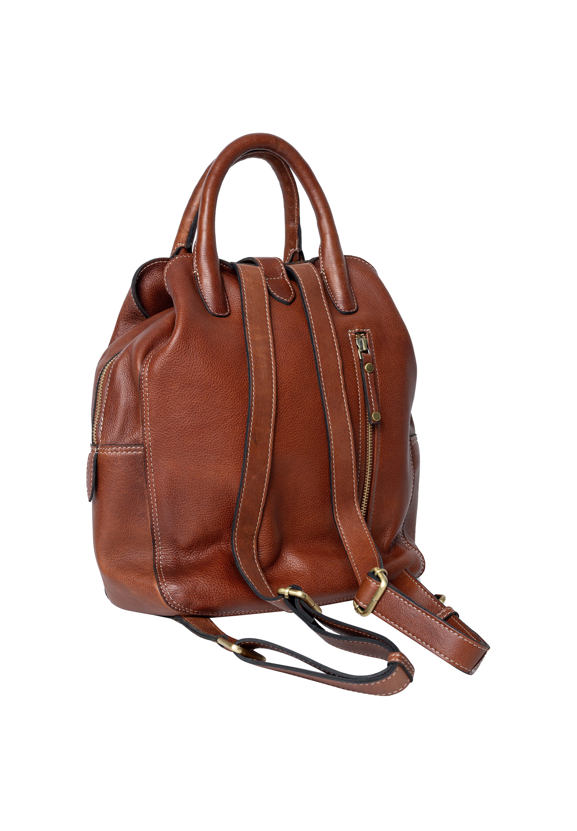 Skinnsekk | Cognac | Jeane Backpack