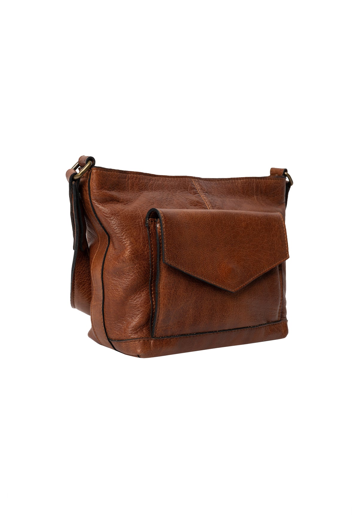 Luzia Small crossbody veske, Walnut