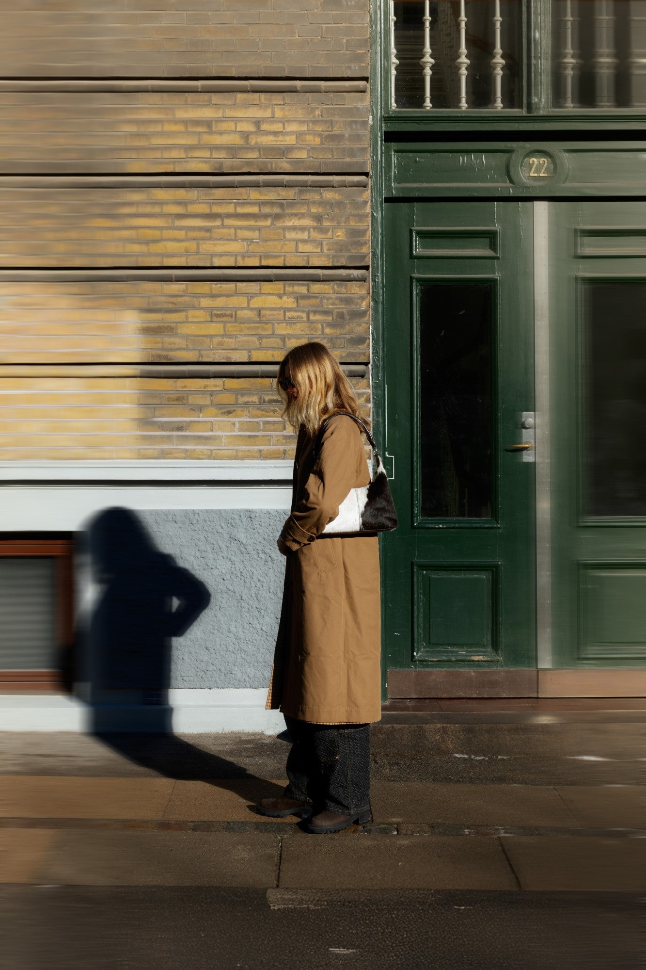 Skulderveske | Brun/Hvit | Kuskinn 6521 Jia Small