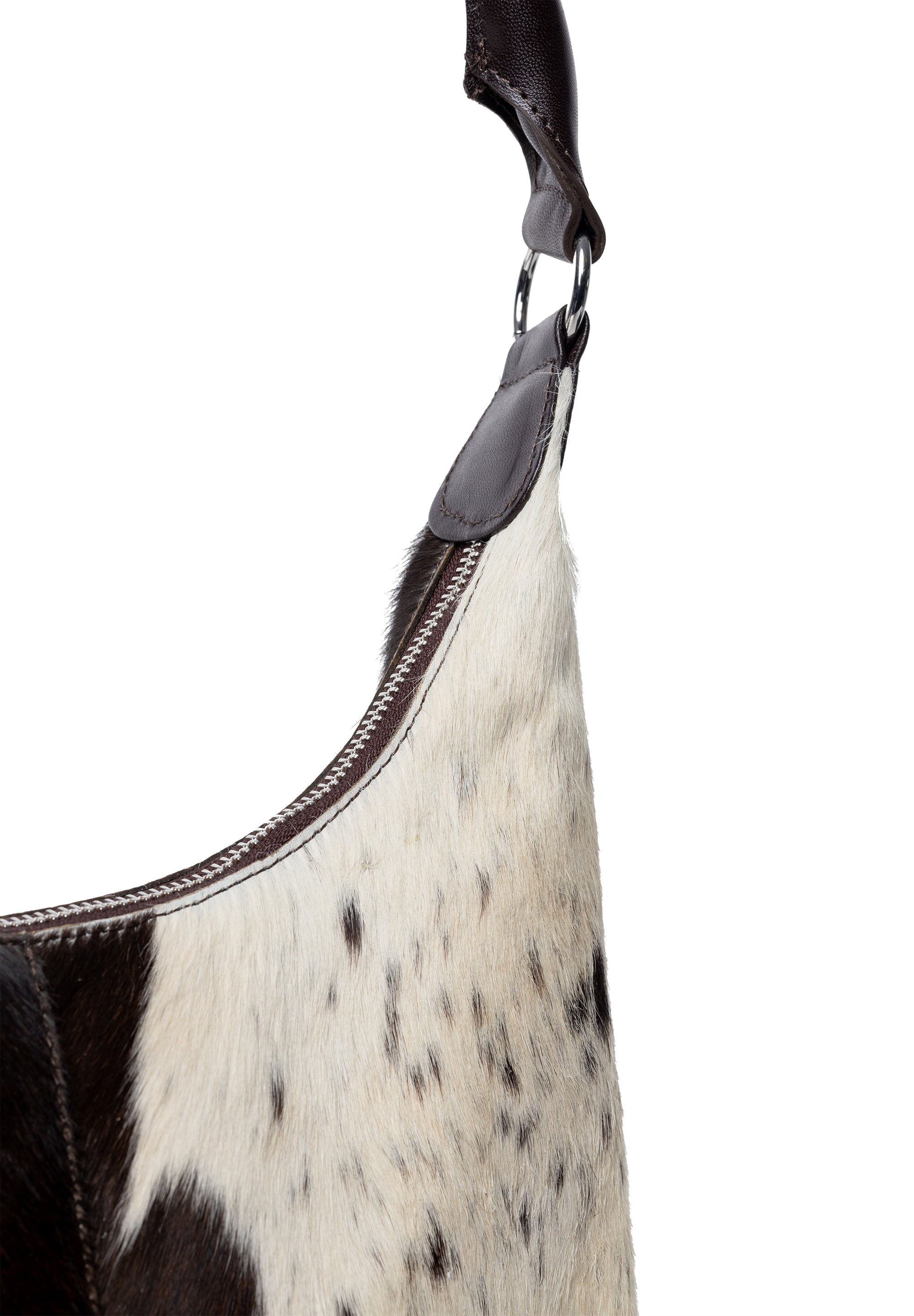 Skulderveske | Brun/Hvit | Kuskinn 6521 Jia Small