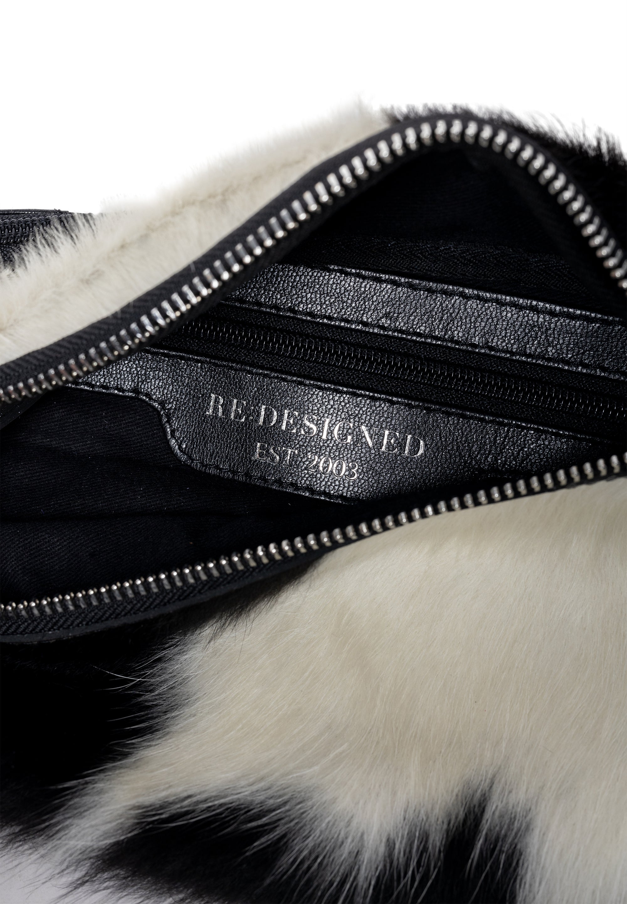 Bumbag | Sort/hvit | Kuskinn | 6523 Jia Bumbag