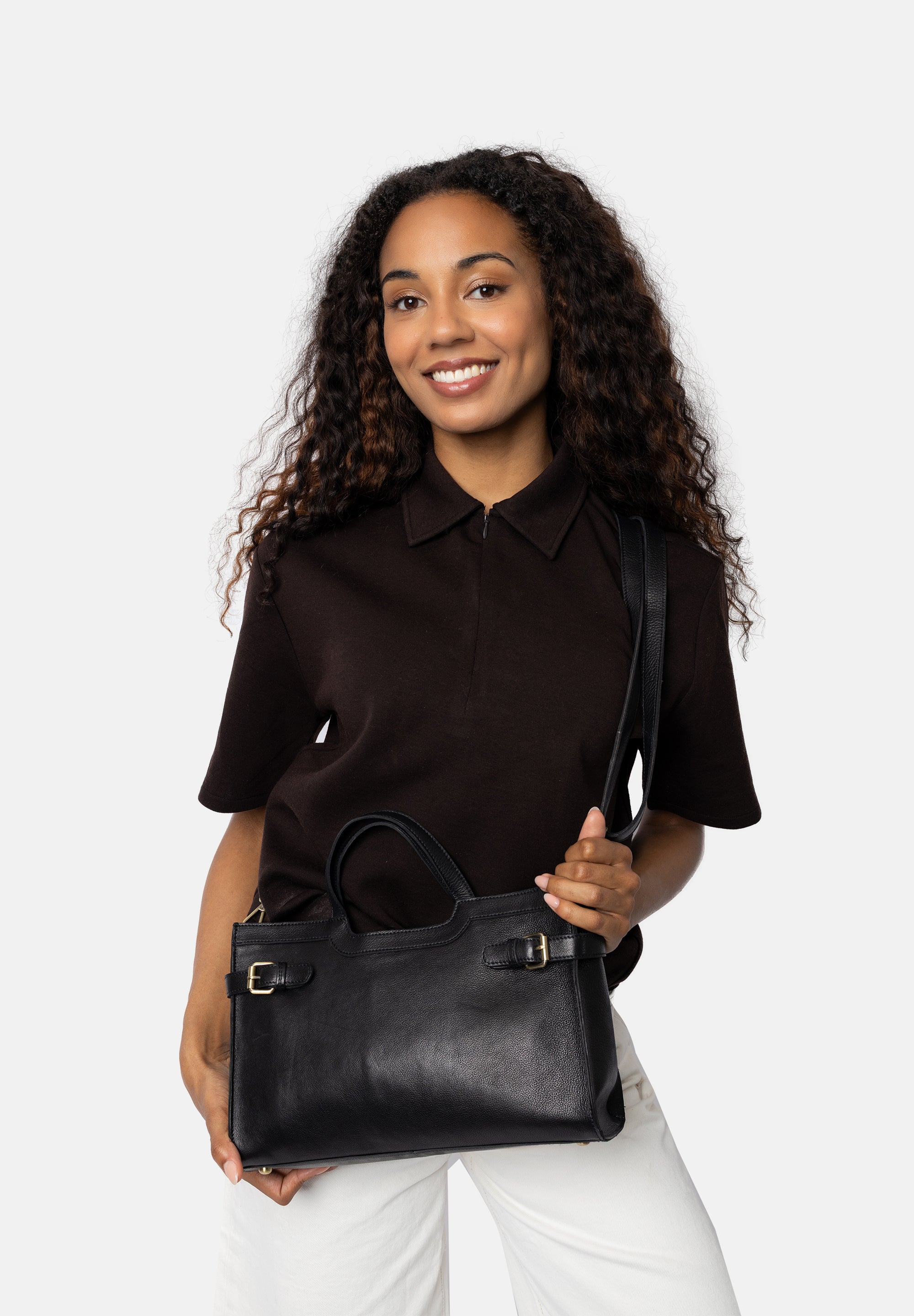 Håndveske | Skinn | Sort | 6524 May Small