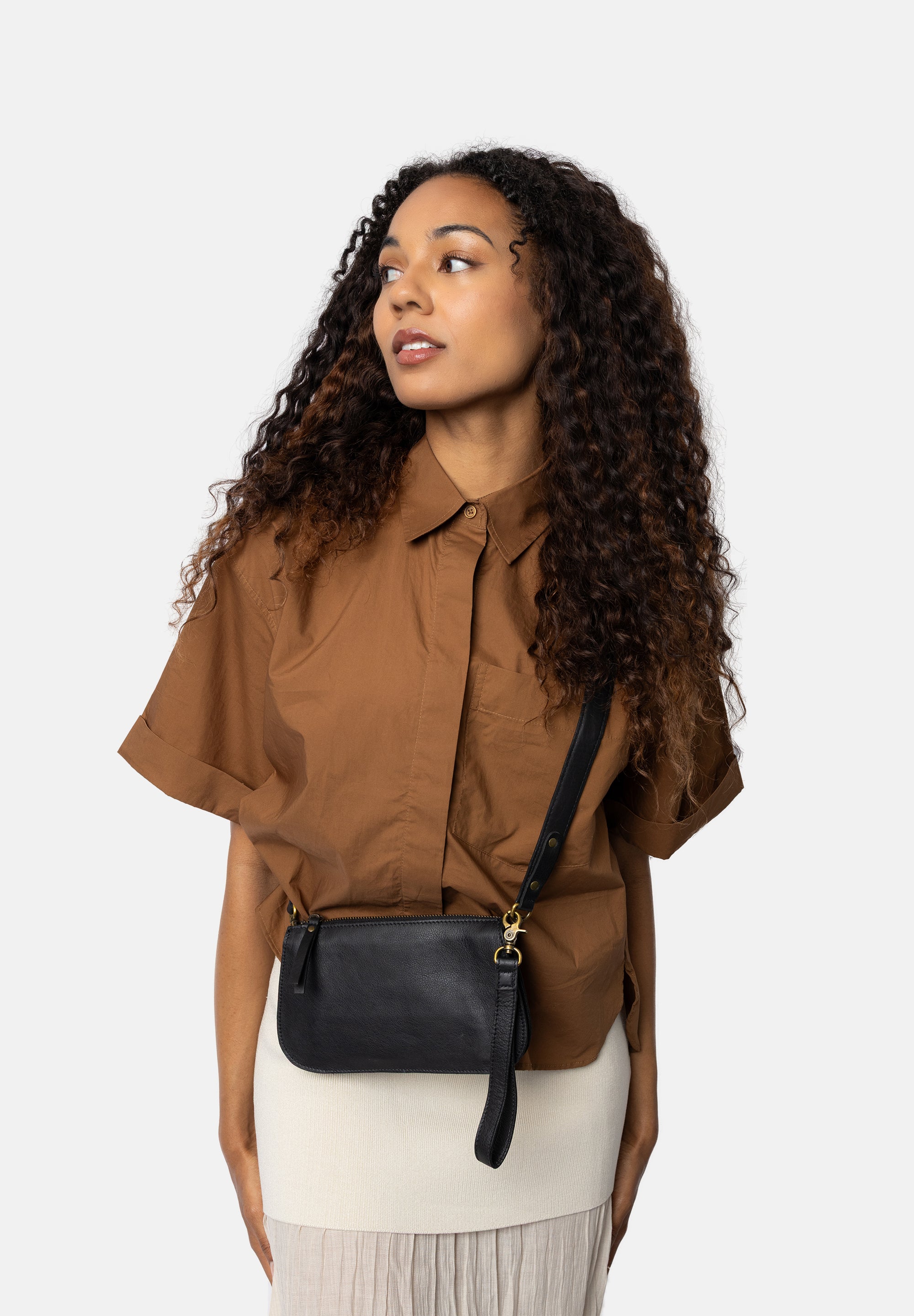 Clutch-Veske/ Crossbody | Sort | 6537 Myn Small