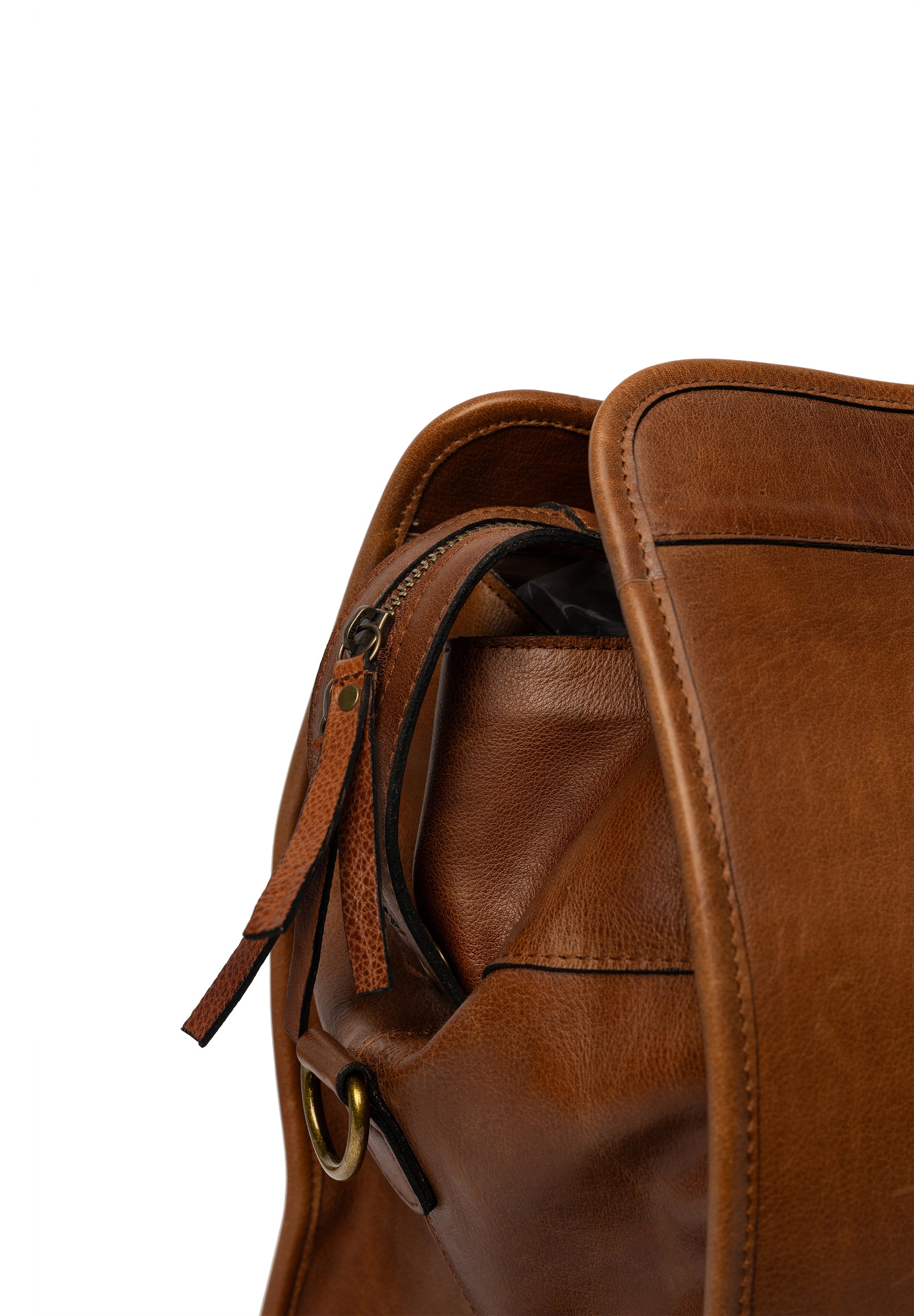 Weekendbag/Veske | Skinn | Walnutt | Romslig | 6564 Mumi