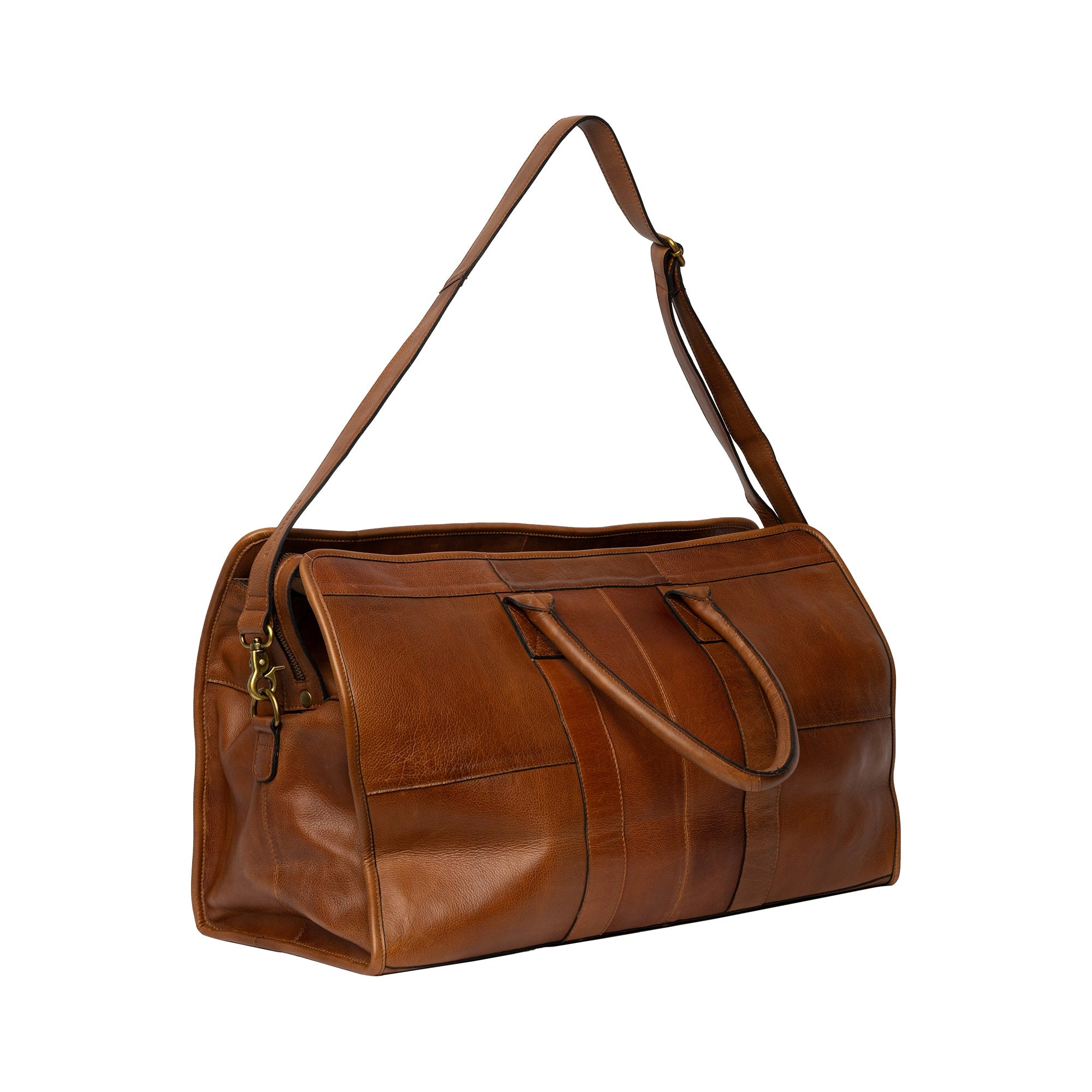 Weekendbag/Veske | Skinn | Walnutt | Romslig | 6564 Mumi