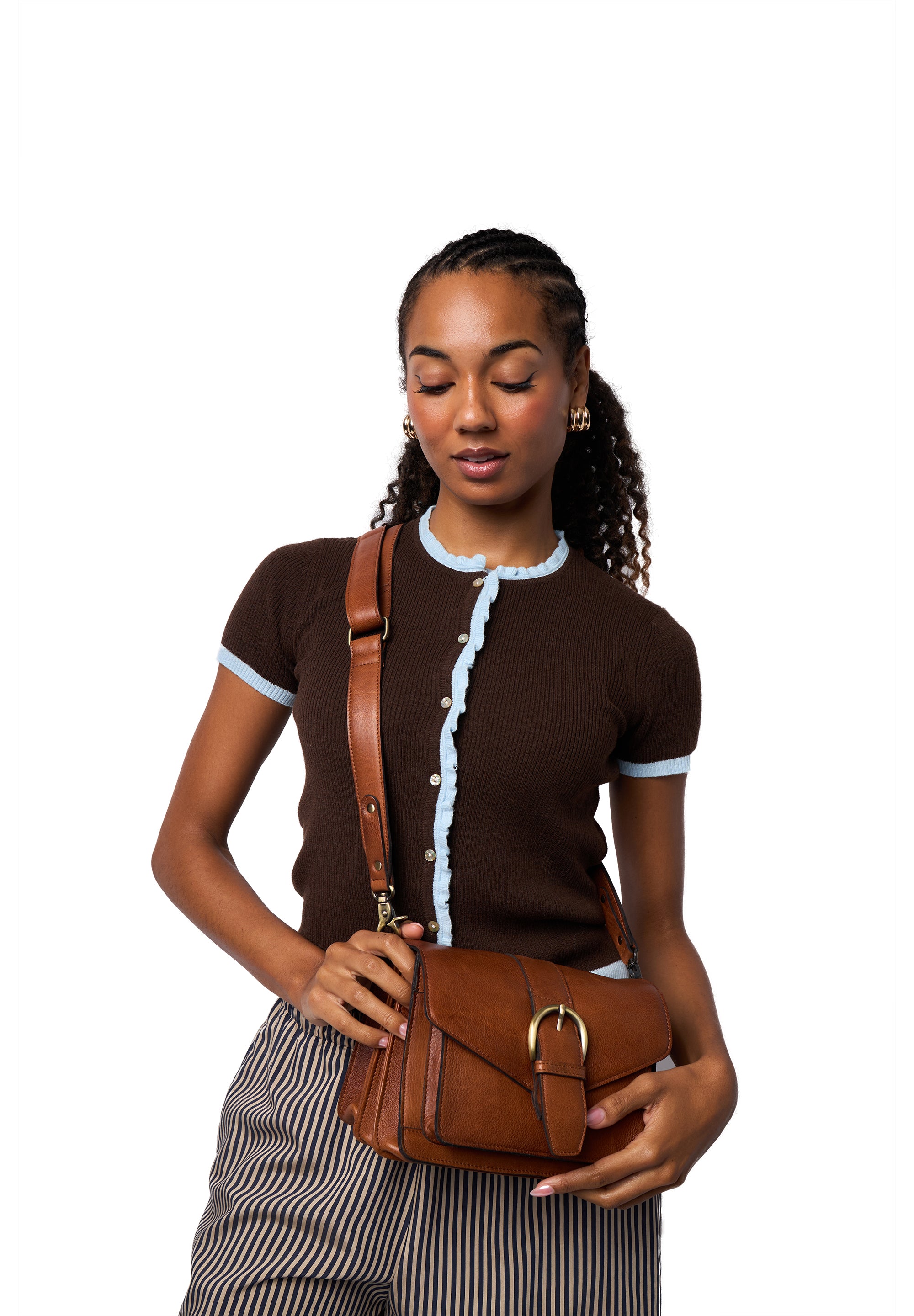 Skulderveske | Lang reim | Walnut | 6599 Neko