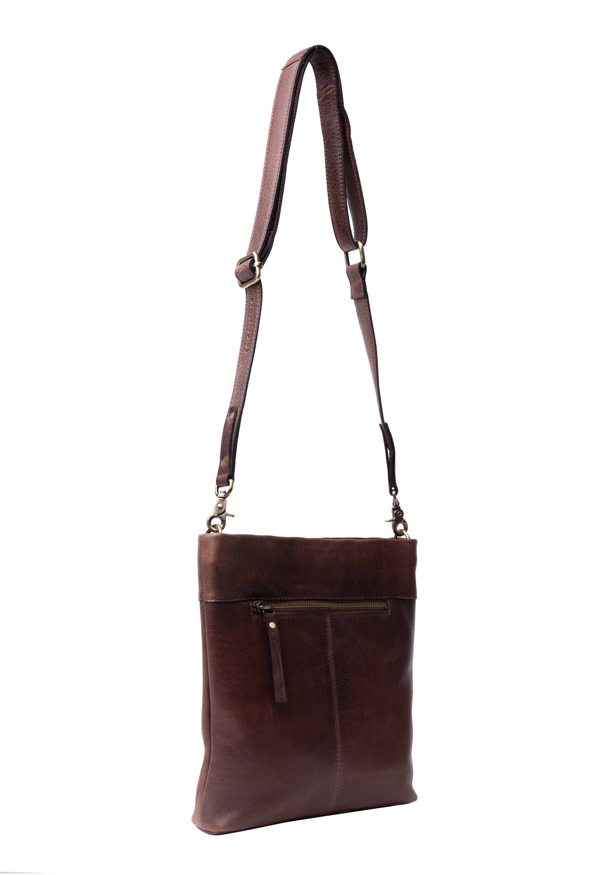 Olea Small Crossbody Veske – Skinn, Woodsmoke