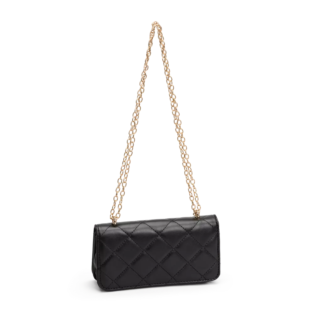 Liten Crossover | Passer til fest | Gull farget kjedereim | Sort | 8041138
