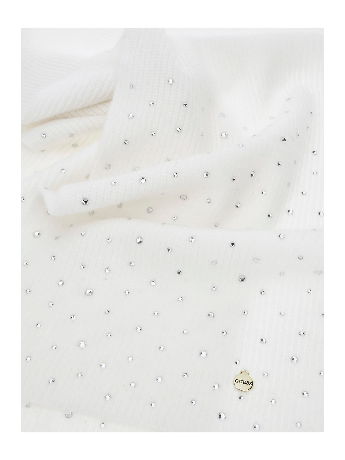 Skjerf | Hvit med steiner | Guess