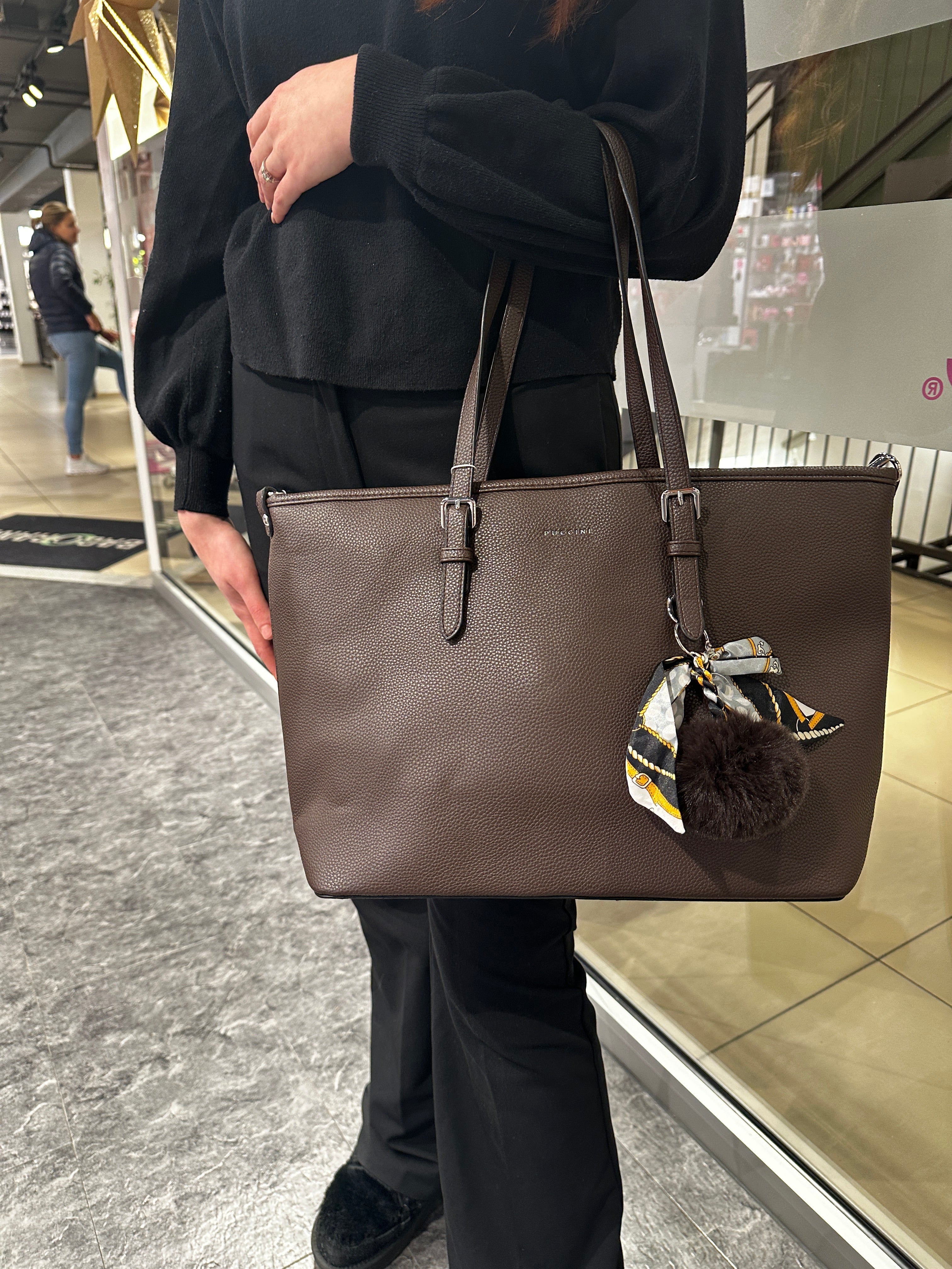 Håndveske| Brun | Langreim | Romslig | 4331284 Puccini