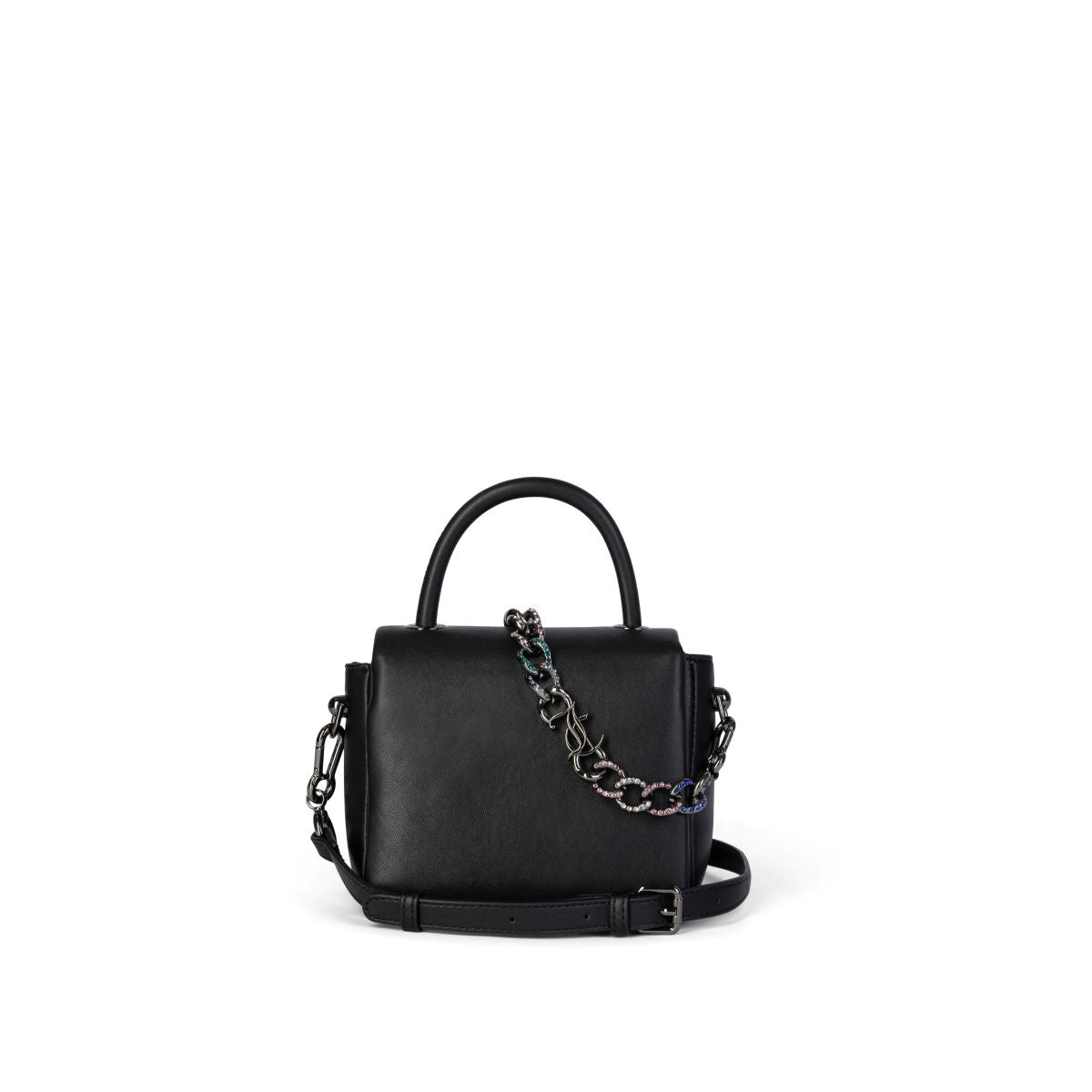 Juicy Couture Alyssa Rhinestones S Flap Black
