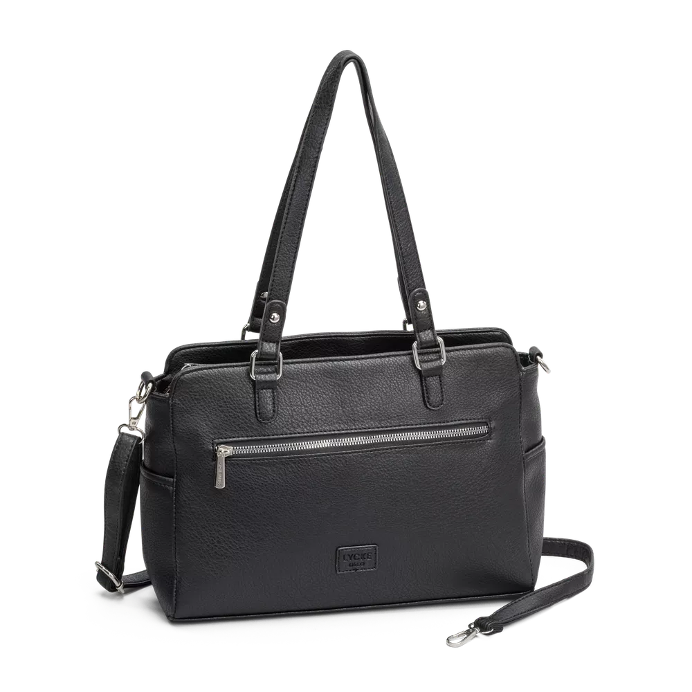 Skulderveske | Sort | Justerbar langreim | 8041303 Nora