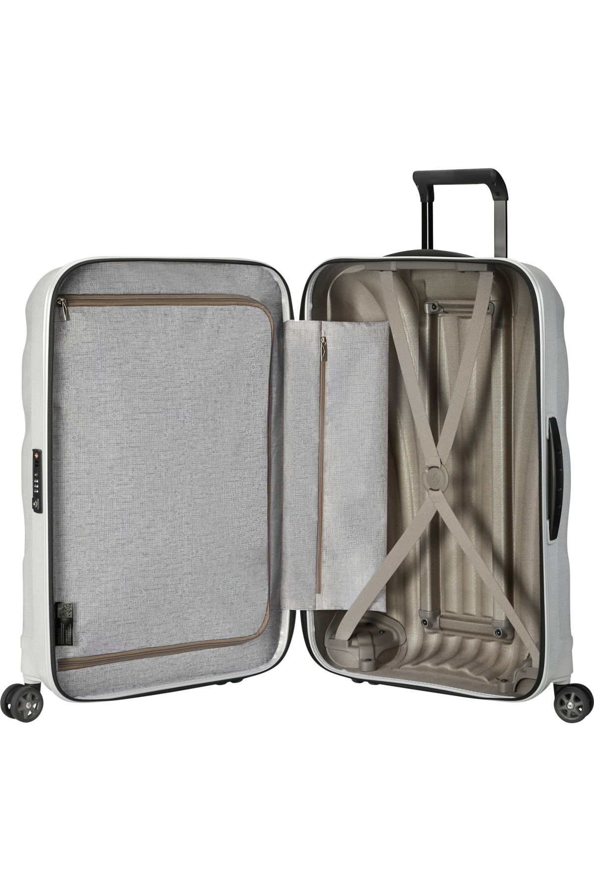 C-Lite spinner 69/25 koffert 68L, Off White