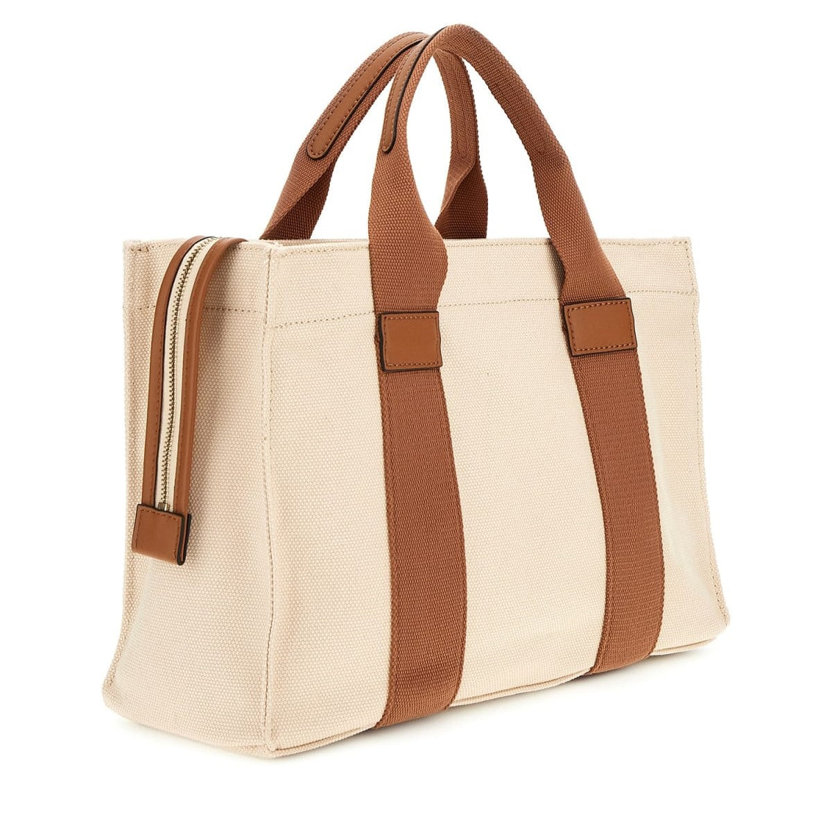Håndveske | Regulerbar Langreim | Natural/Cognac | CANVAS II SMALL TOTE