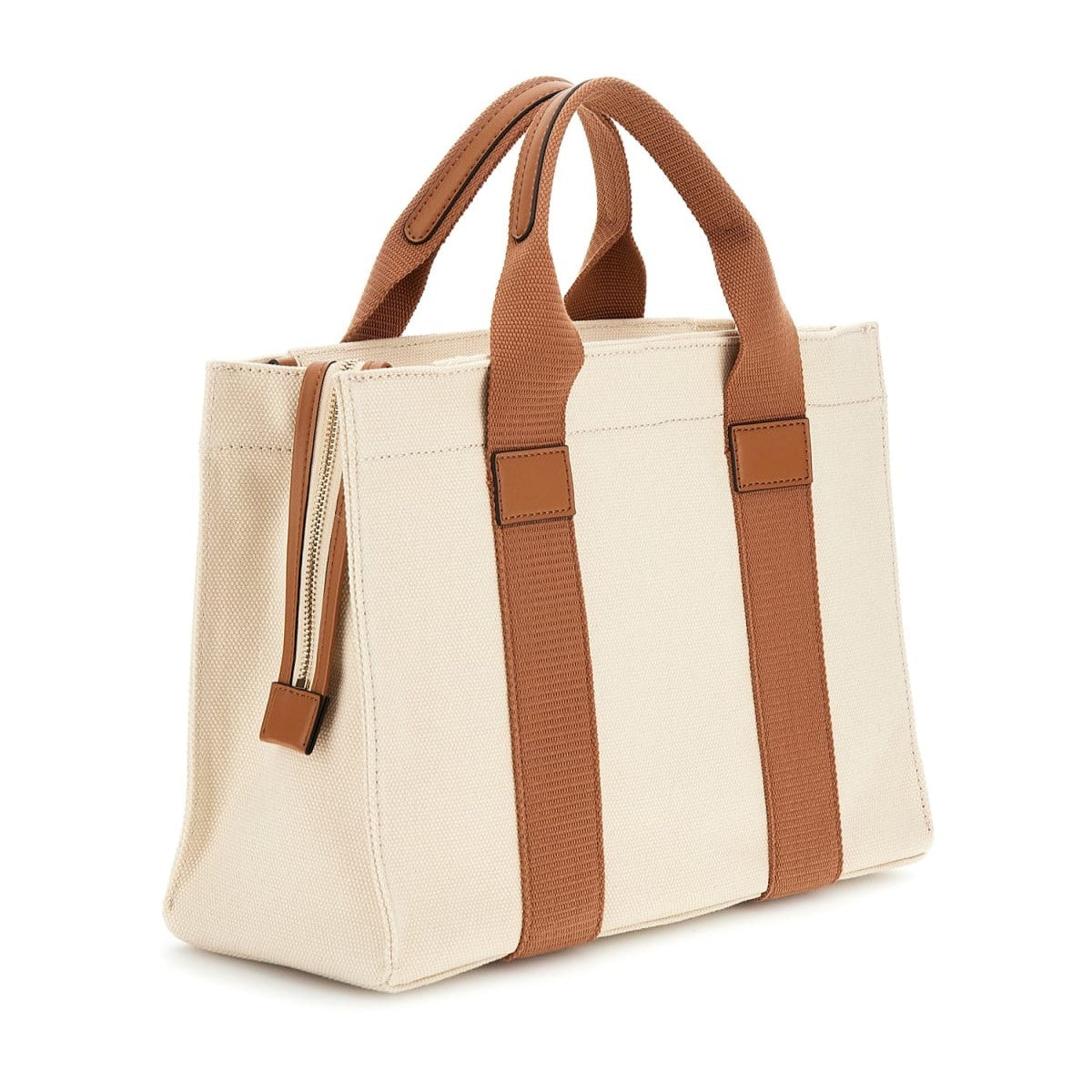 Håndveske | Regulerbar Langreim | Natural/Cognac | CANVAS II SMALL TOTE