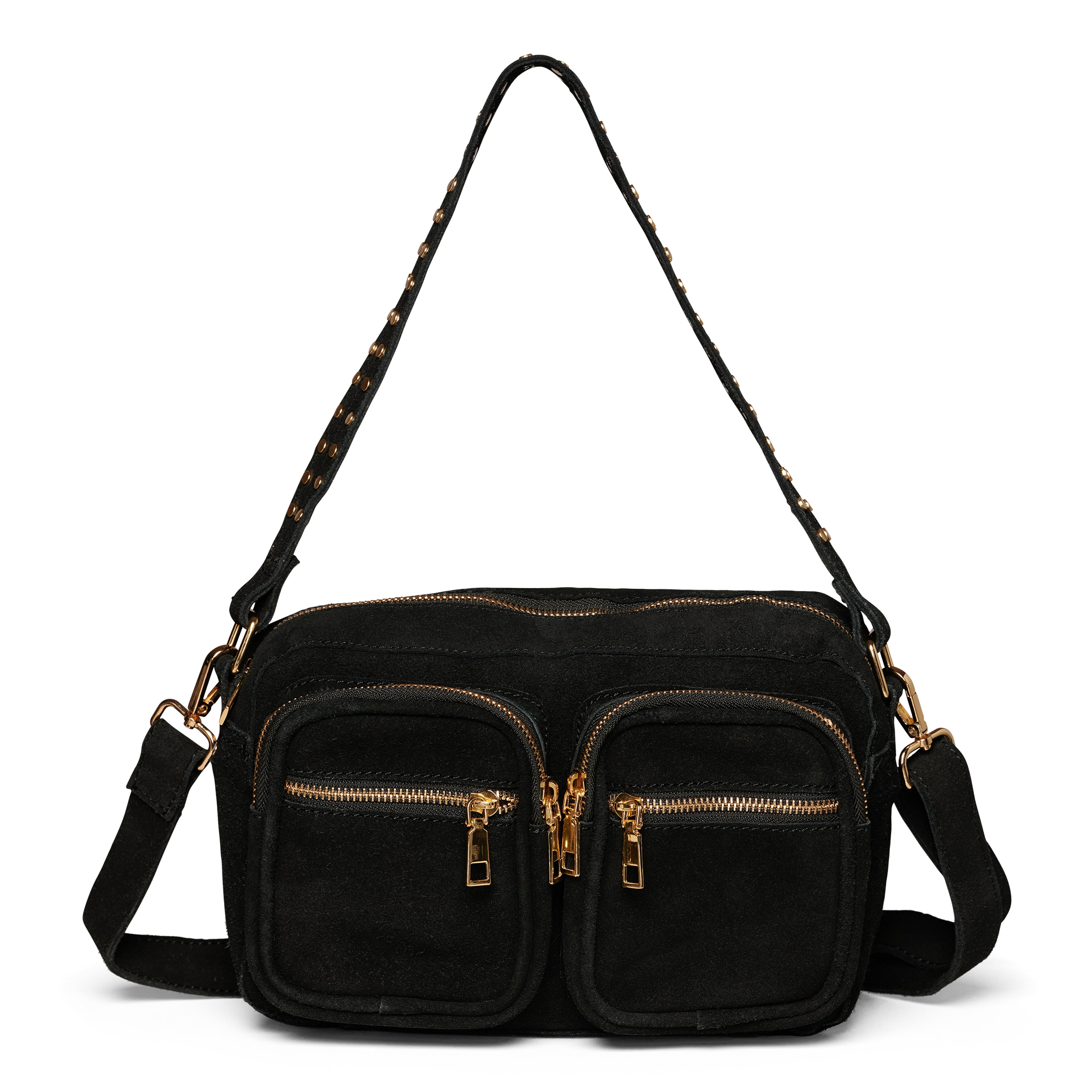 Skulderveske | Semsket skinn | Sort | Celina Bag