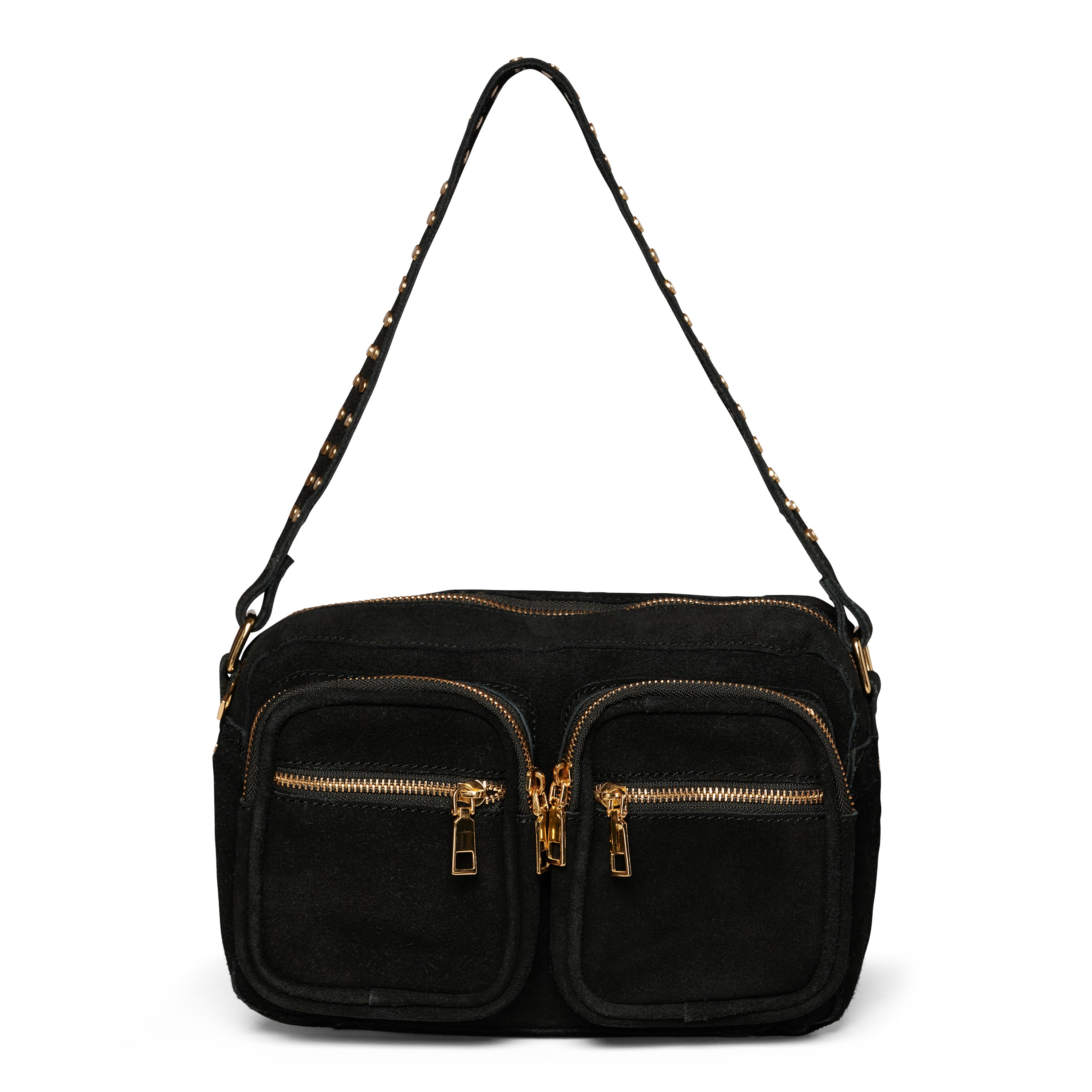 Skulderveske | Semsket skinn | Sort | Celina Bag