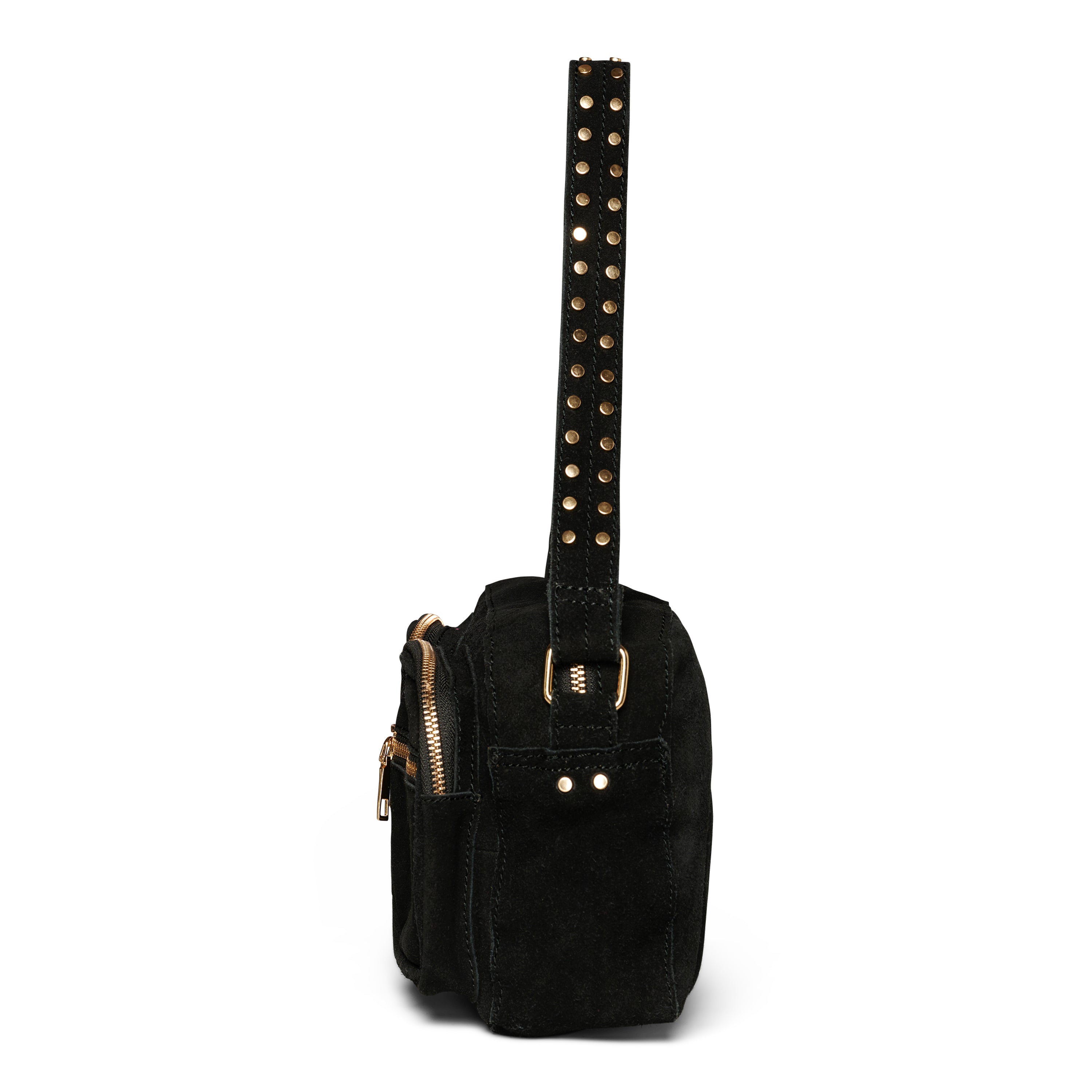 Skulderveske | Semsket skinn | Sort | Celina Bag