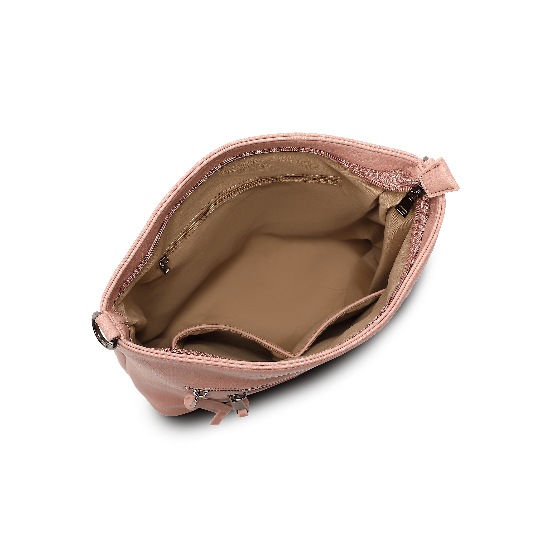 Crossover veske | Lys rosa | Flere utvendige lommer | 5041410 Duffy