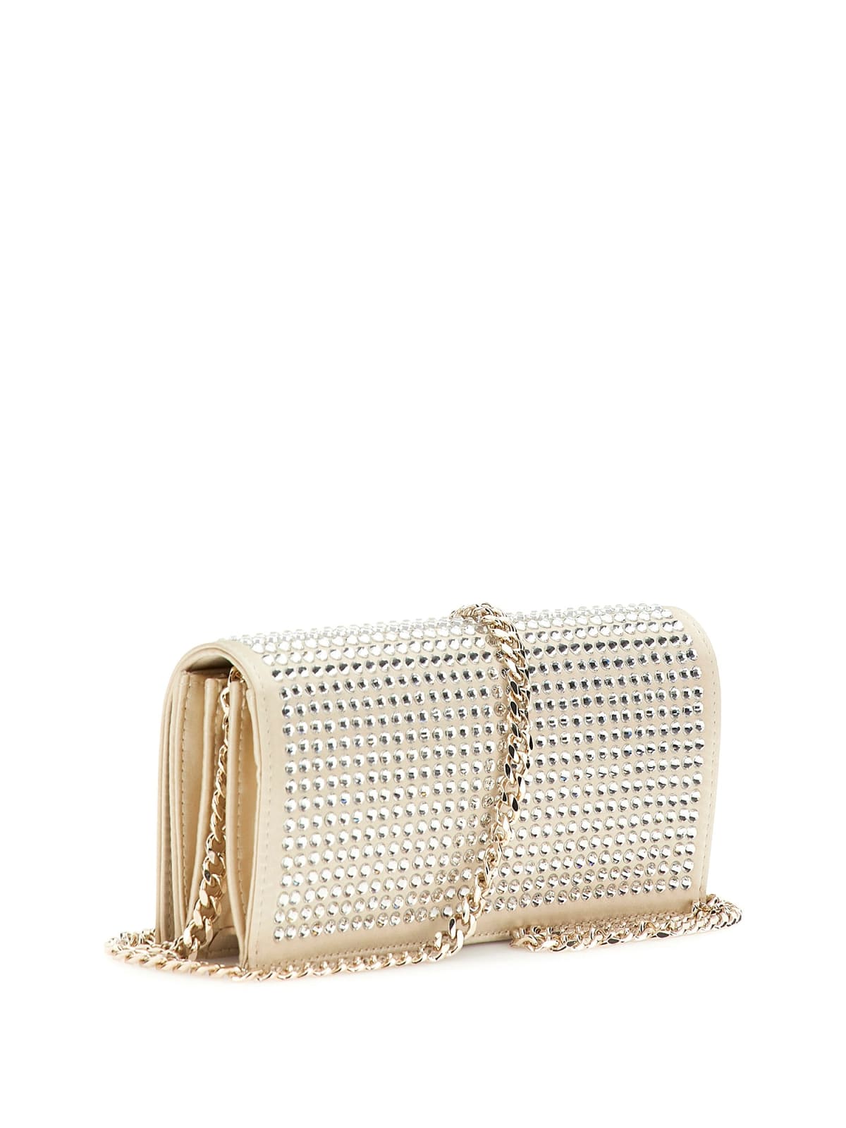 GUESS GLAMOUR CLUTCH PALE GOLD