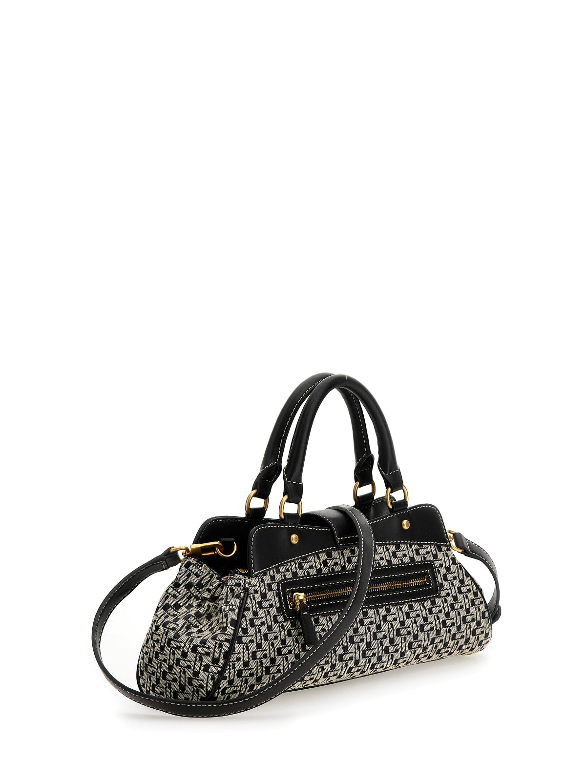 GUESS BELLE VINTAGE SML GFRND STCHL BLACK LOGO
