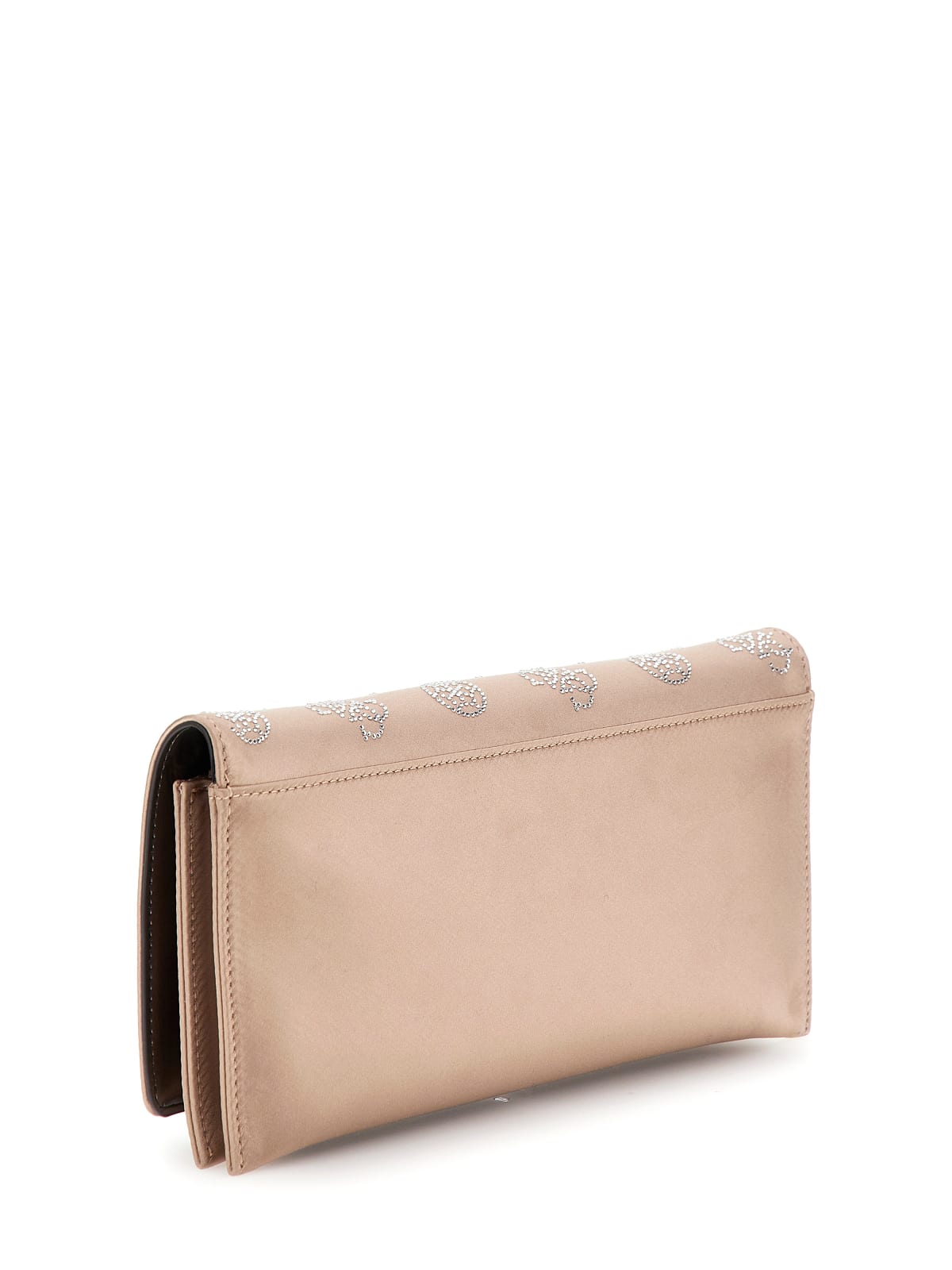 Selskapsveske | Liten | Beige/Rosa | Logo Detaljer |Gilded Glamour Mini