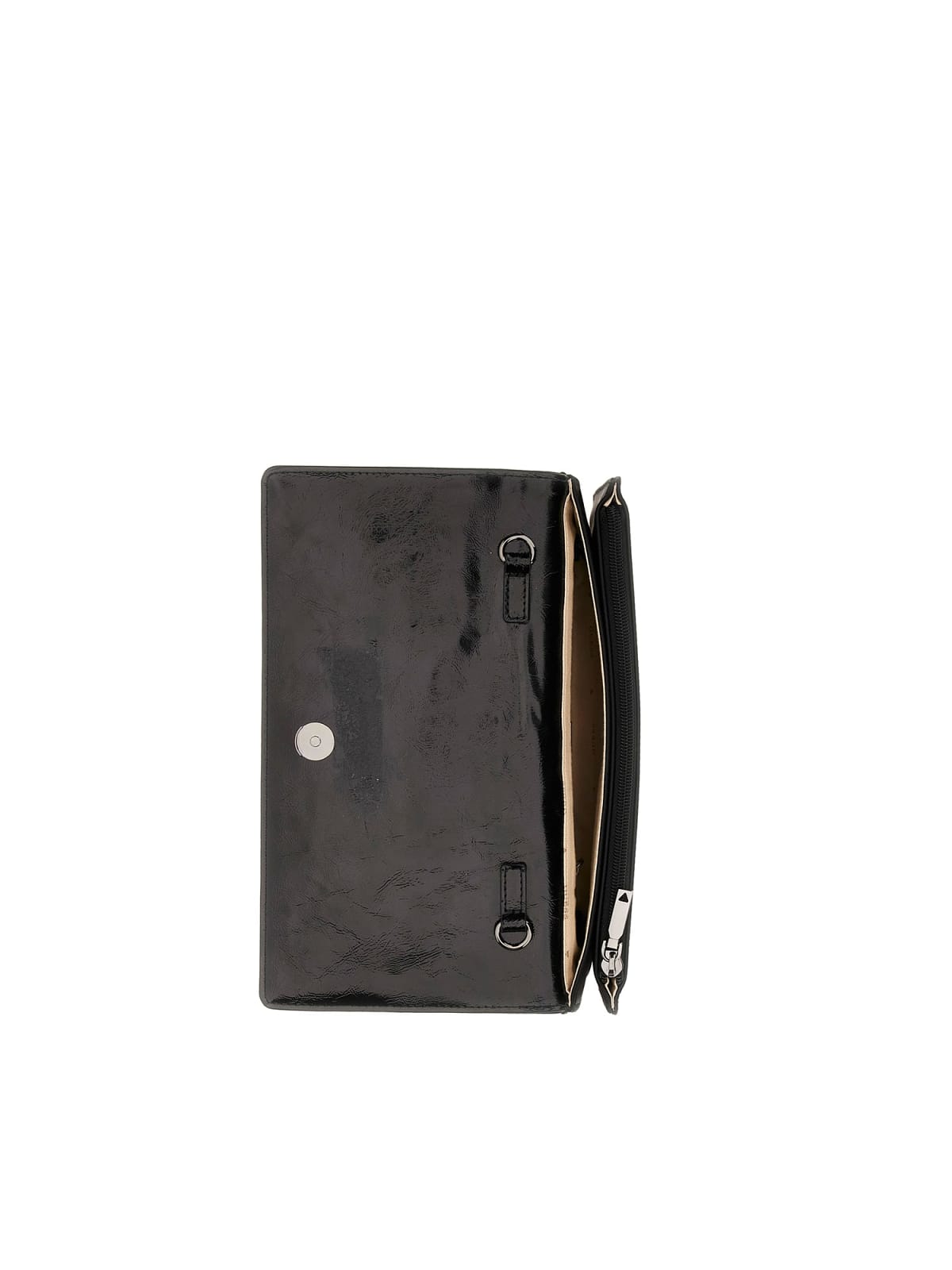 GILDED GLAMOUR MINI FLAP CLUTC BLA