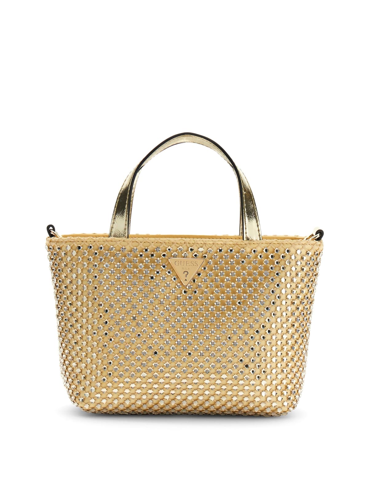 Selskapsveske | Strass | Langreim | Gull | TASMIN MINI TOTE
