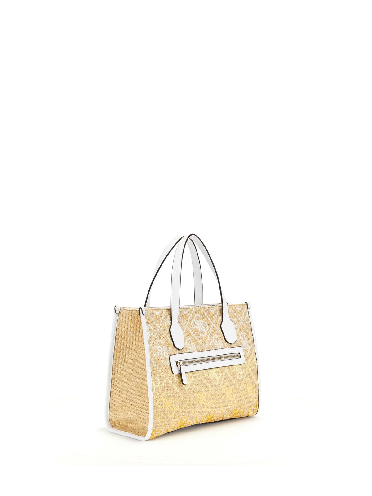 Håndveske | Natur/Hvit | Justerbar Langreim | SILVANA 2 COMP TOTE