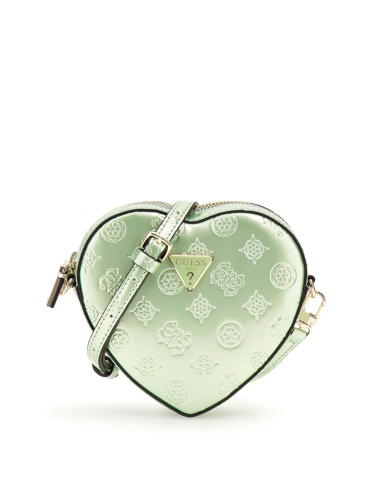 Crossbody veske | Grønn | Hjerteform | ARNELA MINI HEART