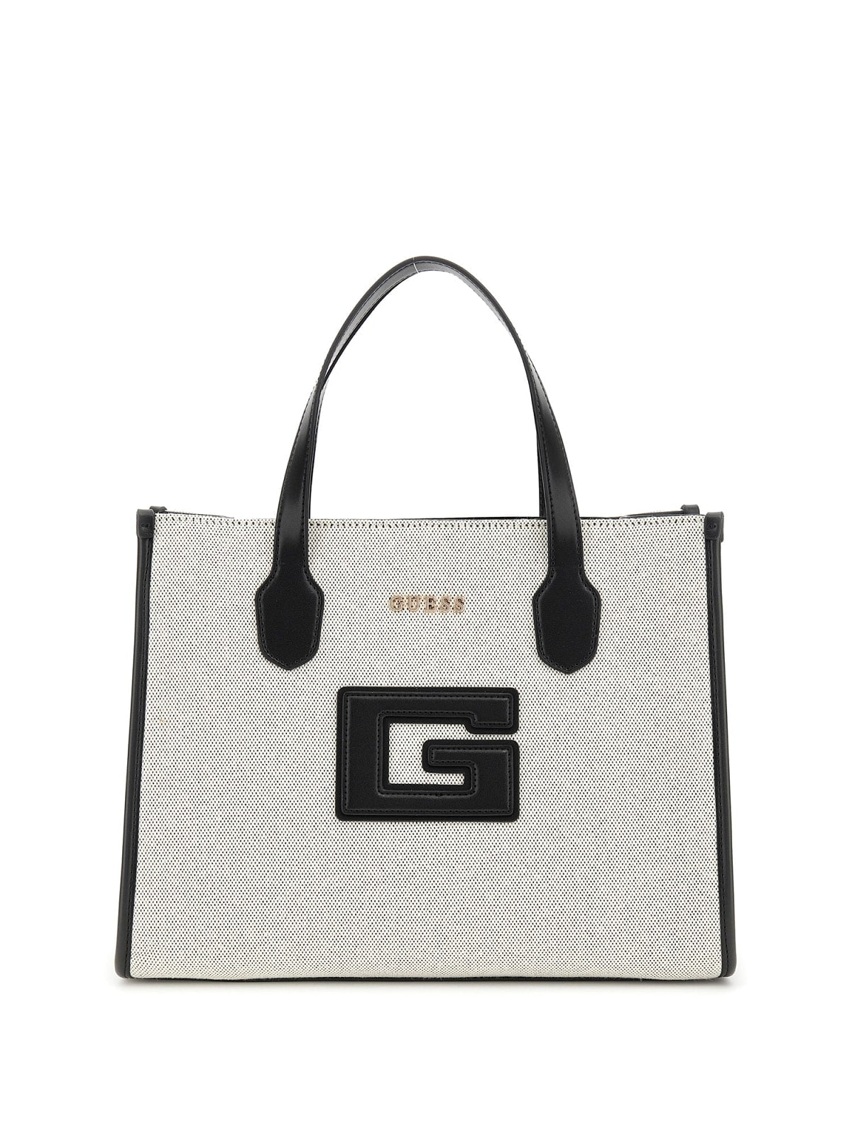 Håndveske | Crossbody | To hovedrom | Natural/sort | STATUS 2