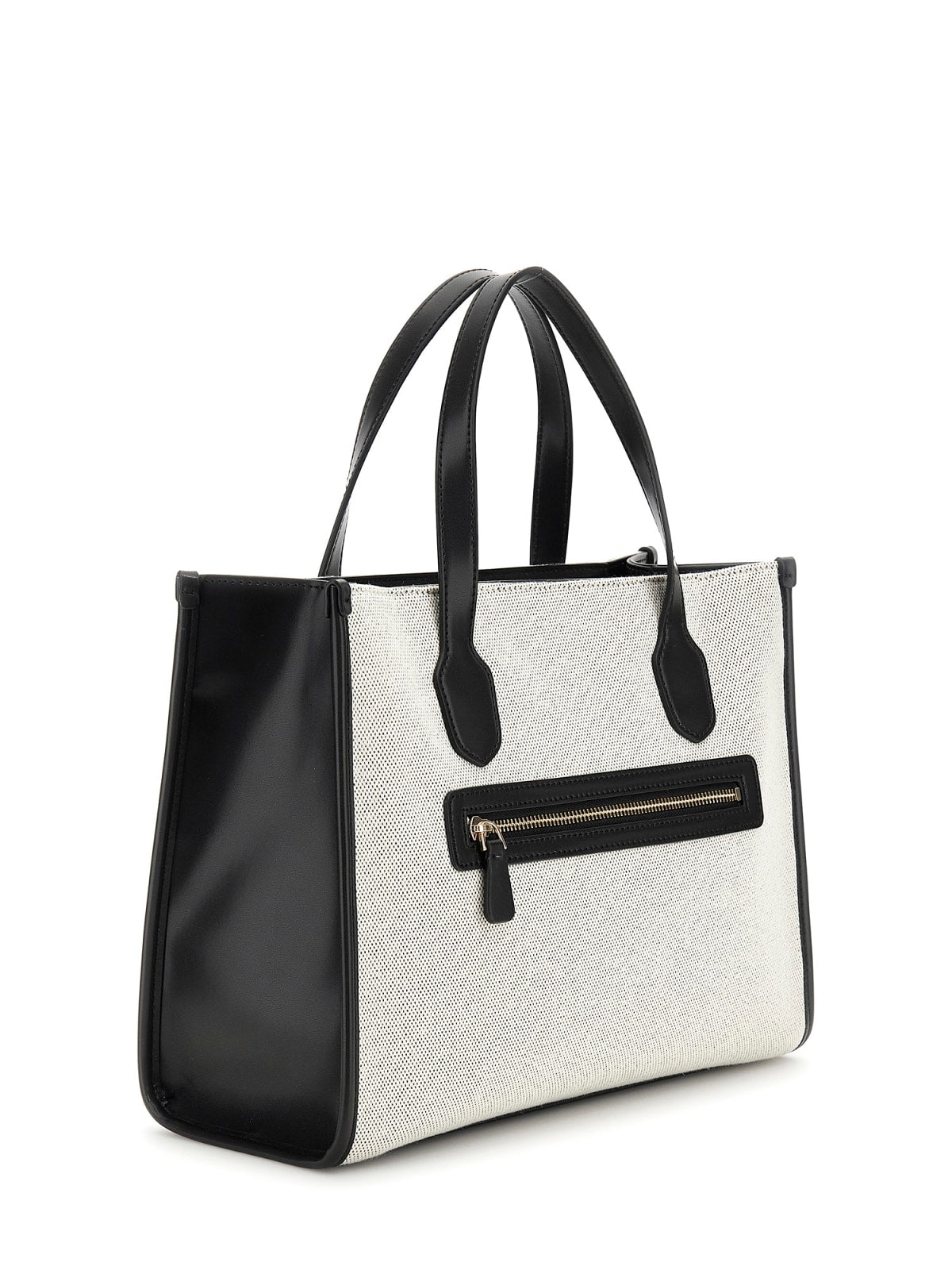 Håndveske | Crossbody | To hovedrom | Natural/sort | STATUS 2