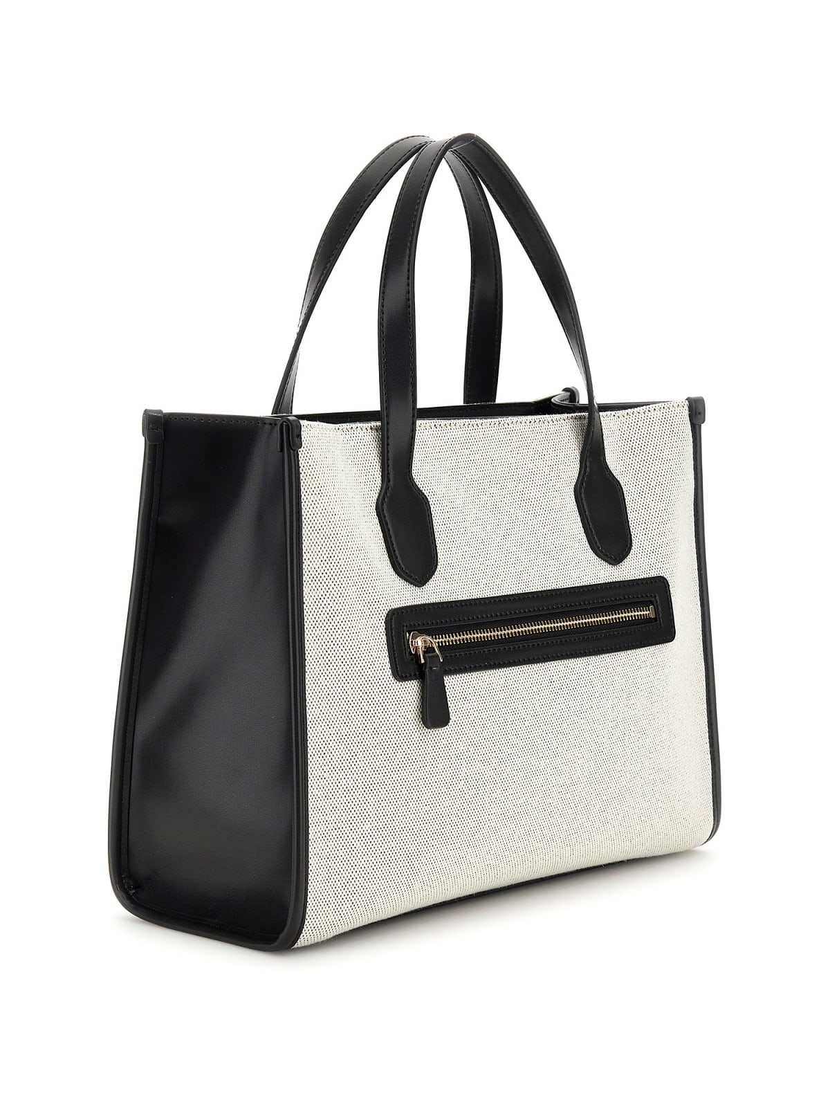 Håndveske | Crossbody | To hovedrom | Natural/sort | STATUS 2