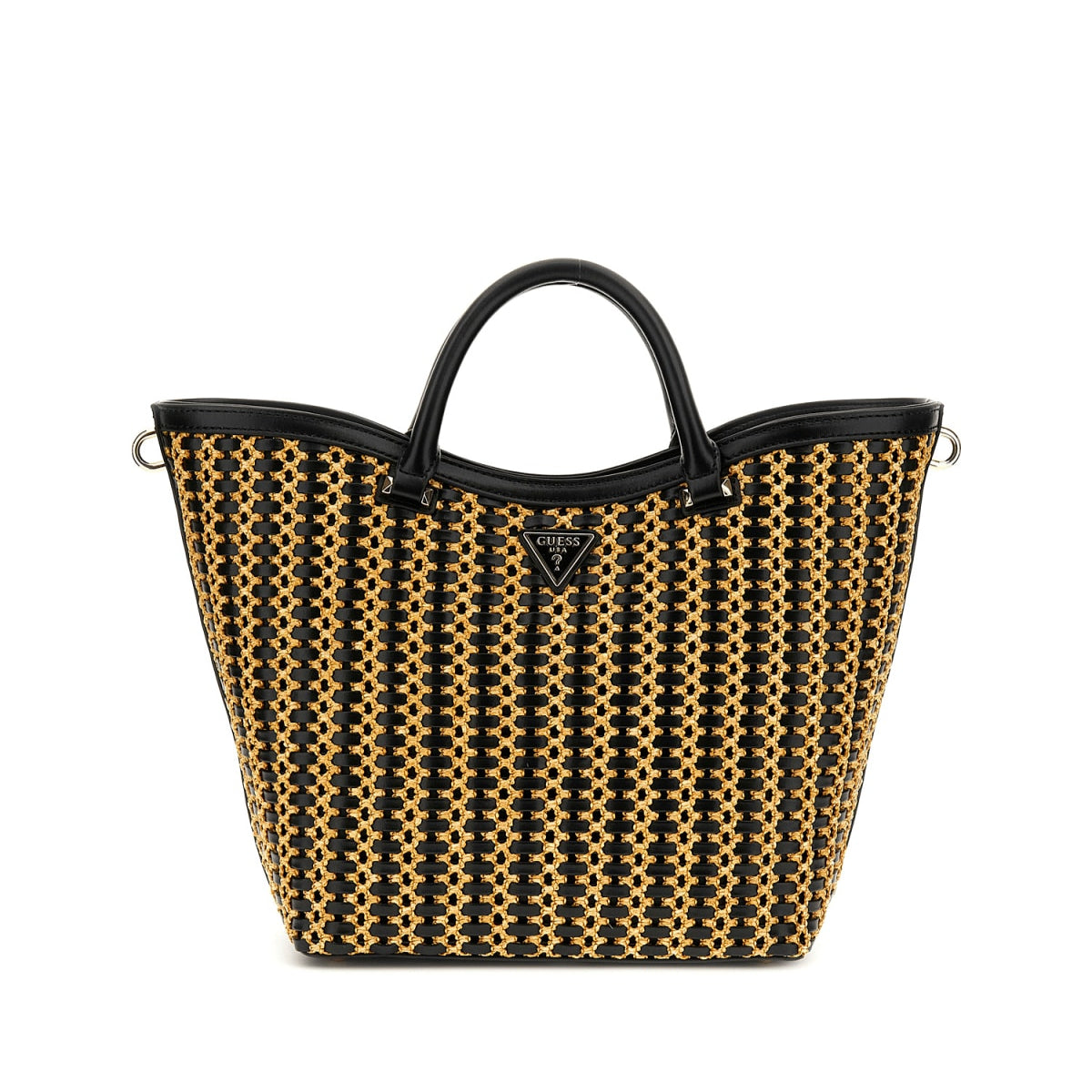 Håndveske | Natural/Sort | Justerbar Langreim | ATALIA TOTE