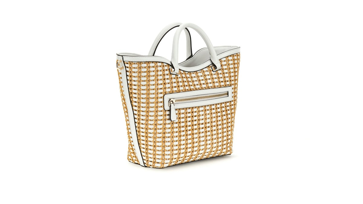 Håndveske | Natural/Hvit | Justerbar Langreim | ATALIA TOTE