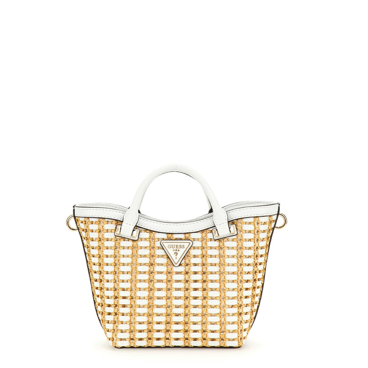 Håndveske | Natural/hvit | Justerbar Langreim | ATALIA MINI TOTE