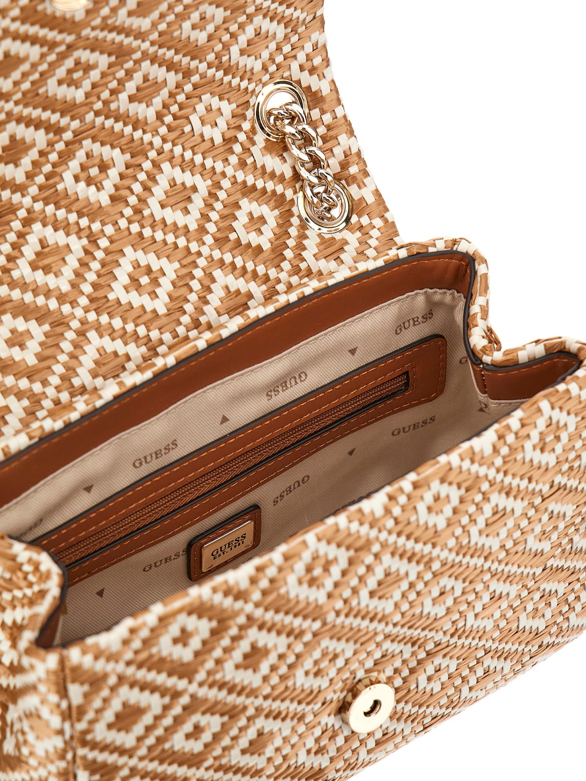 Klaffveske | Liten | Cognac/Hvit | RIANEE CONVERTIBLE XBODY FLA