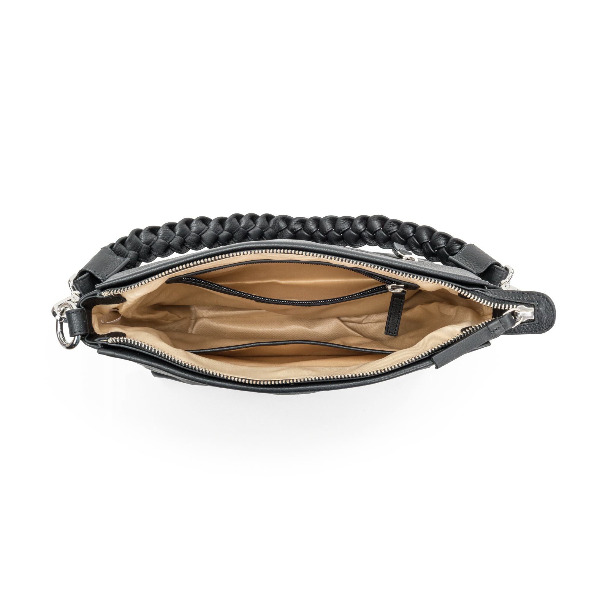 Skinnveske | Avtagbar reim | Sort | 3061104