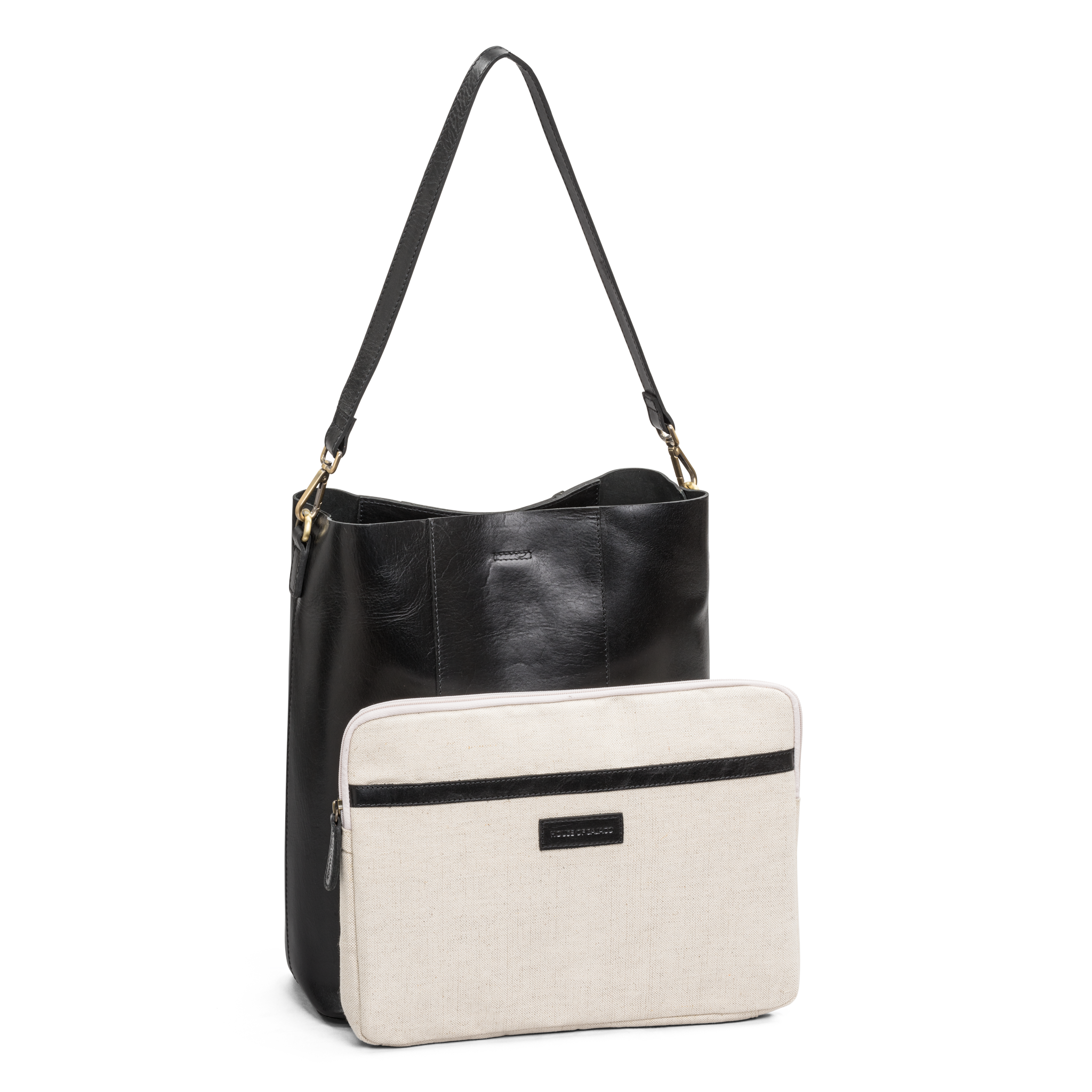 Bucket Veske | Sort | Skinn | Romslig | 16" | 3070097