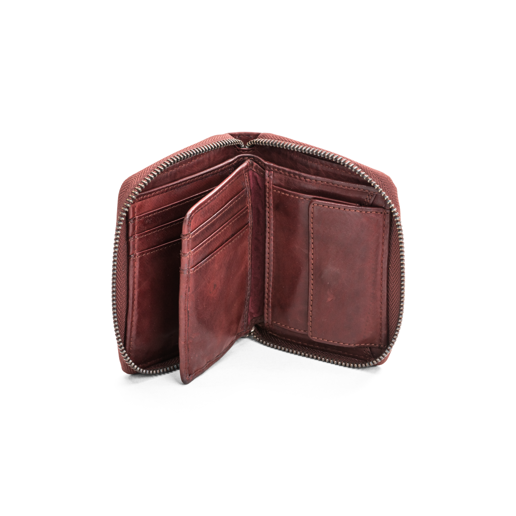 Lommebok | Bordeaux | Skinn | Plass til 9 kort | 2613036
