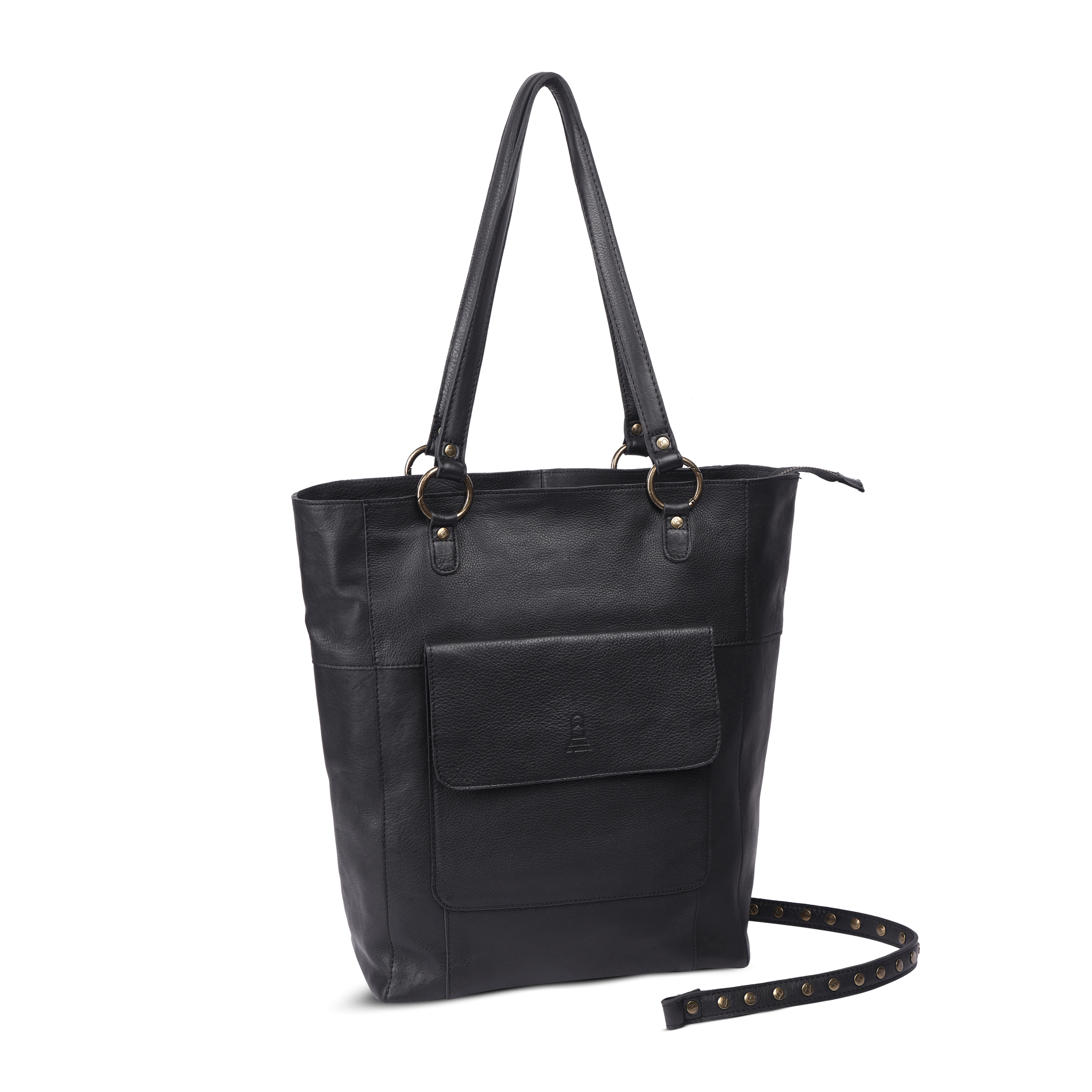 Skulderveske | Skinn | Lomme i Fronten | Sort | 3030150