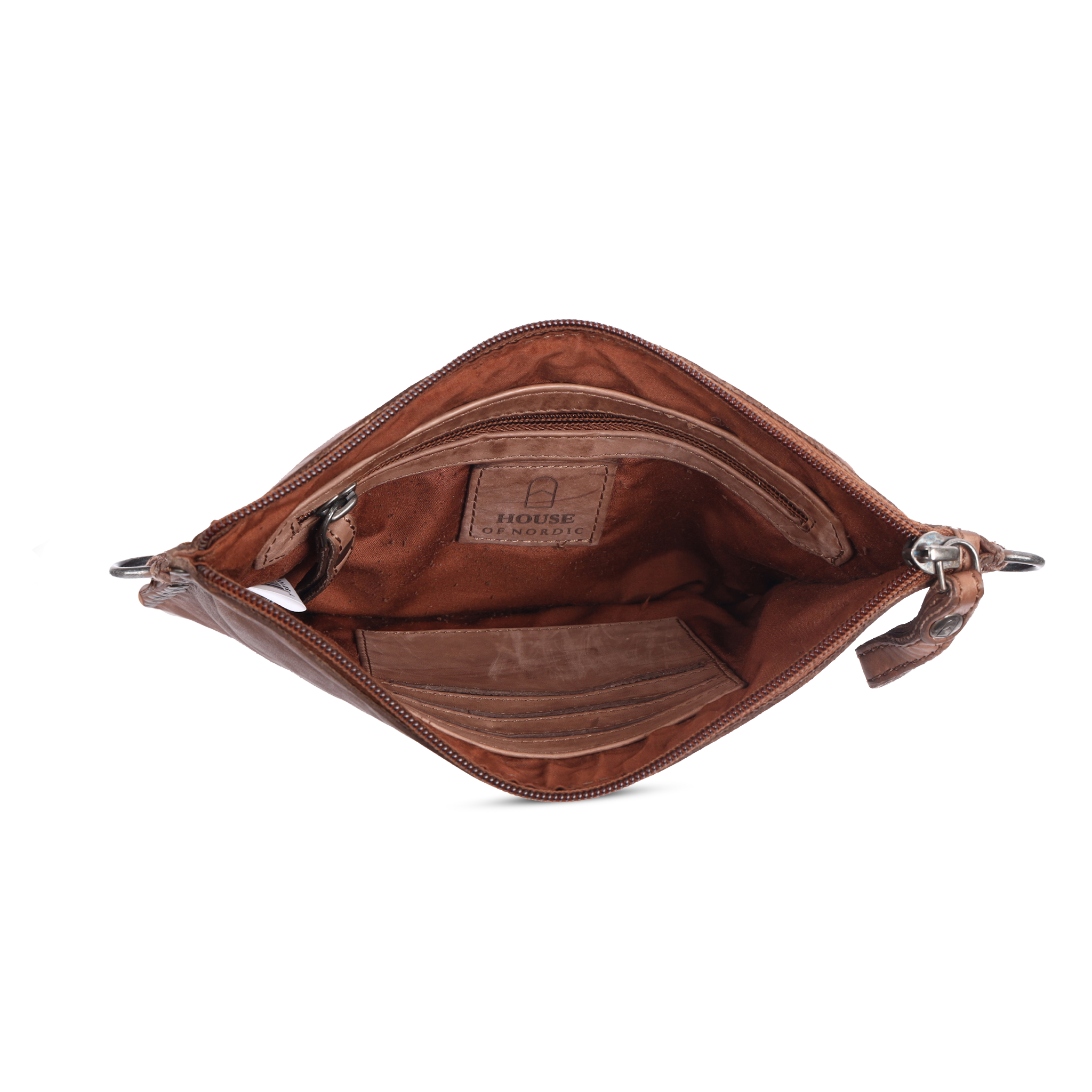 Vintage Rocks Clutchveske – Brun, Skinn