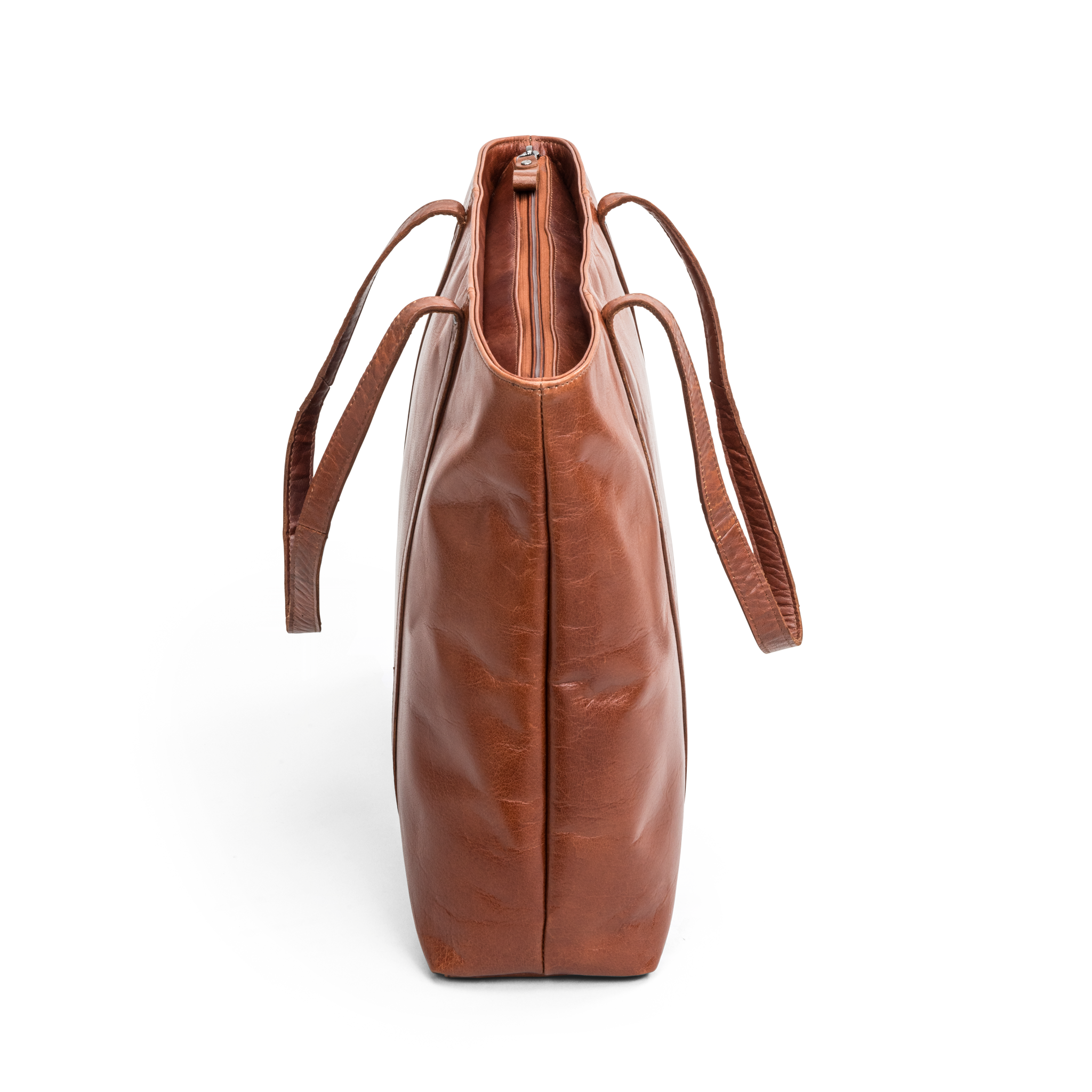 Skulderveske | Skinn | Cognac | 3050039