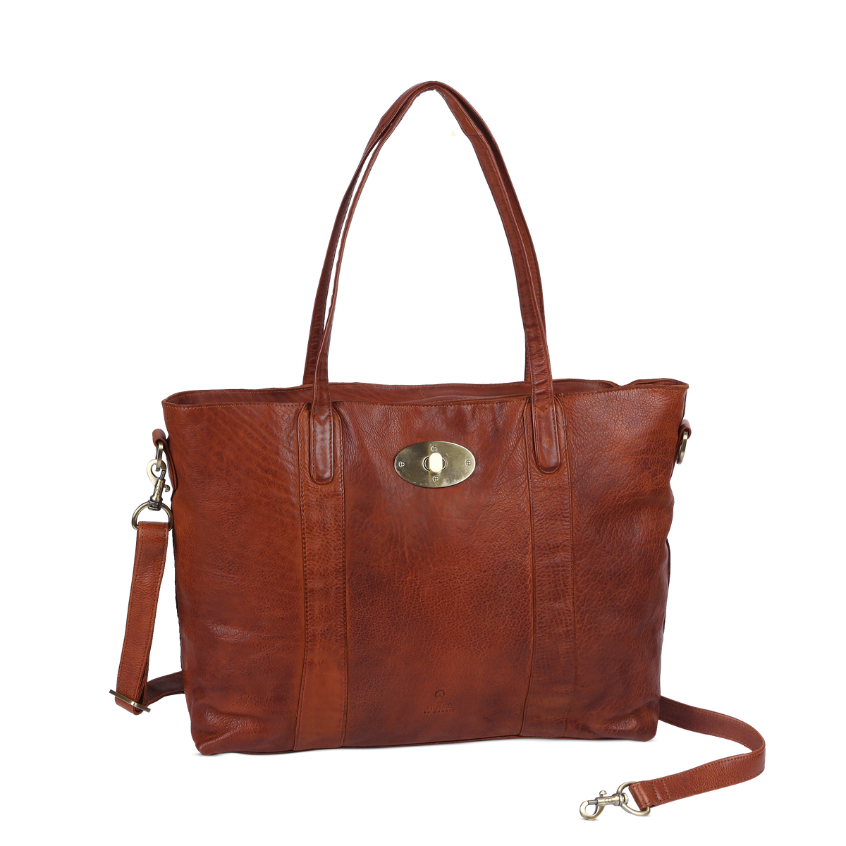 Skinnveske, Jobbveske, Cognac